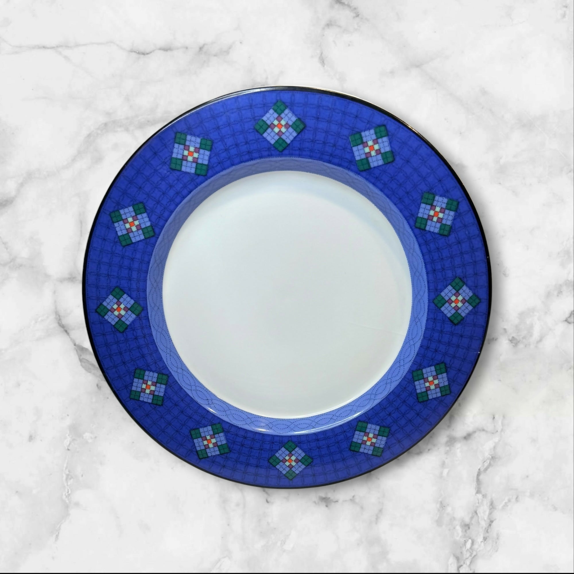Dansk Nine Patch Salad Plates Set of 7 | Great Condition | Portugal