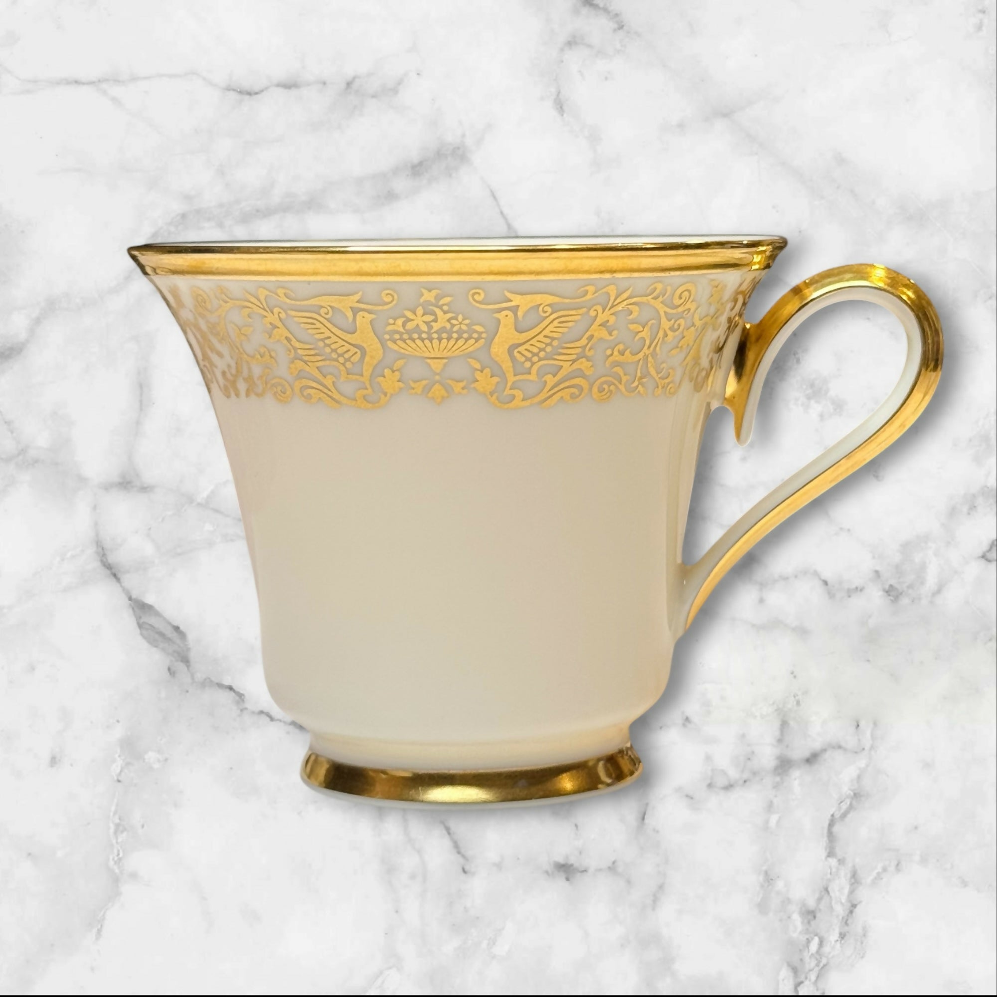 Lenox Tuscany Footed Tea Cup | Gold Trim | Ivory | Excellent Condition