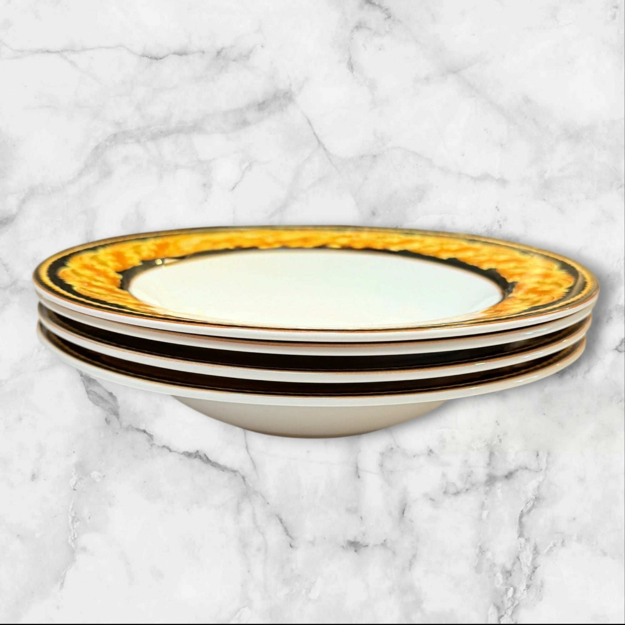 Victoria & Beale Renaissance Soup Bowls | Set of 4 | Elegant Porcelain