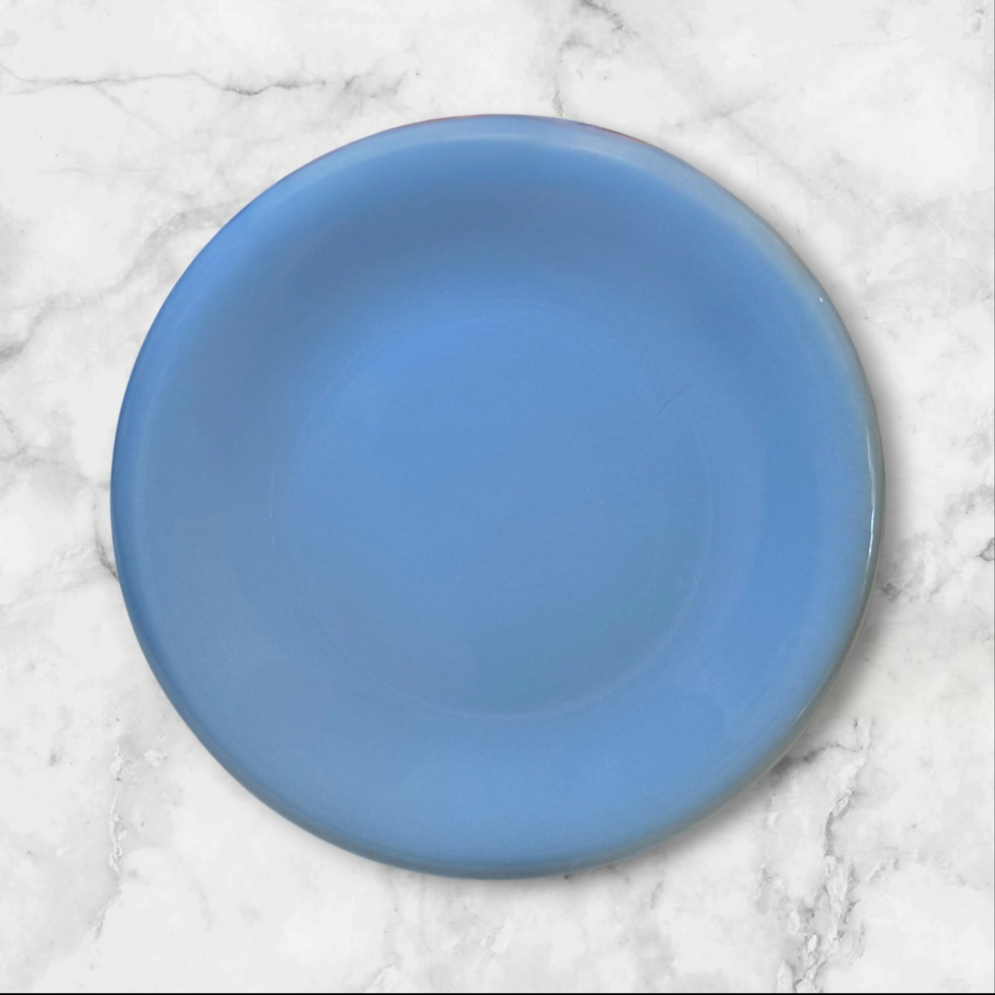 Baker Hart & Stuart Blue Stoneware Salad Plates | Set of 4 | Excellent Condition