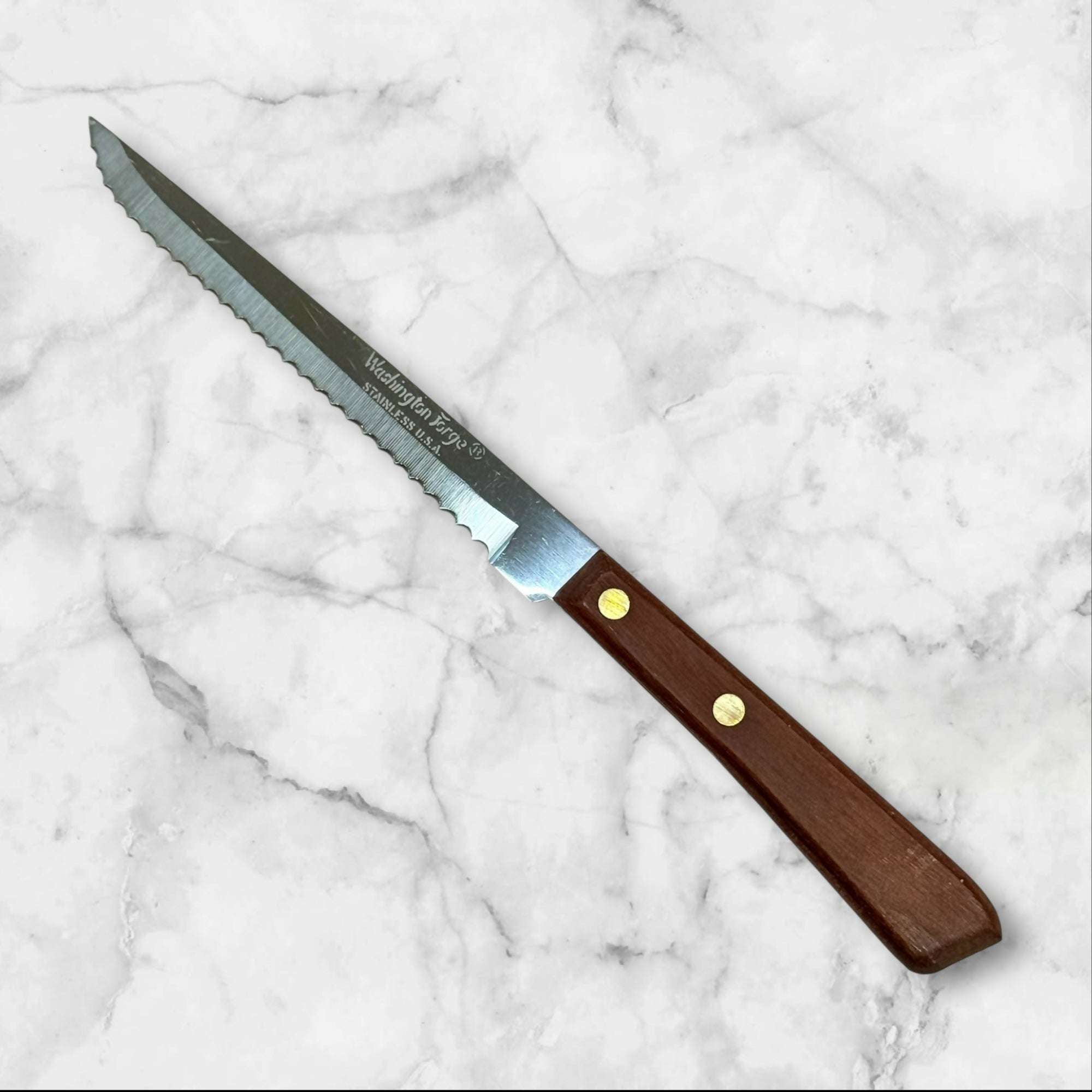 Washington Forge Stainless Steak Knives Set of 6 | Excellent Condition