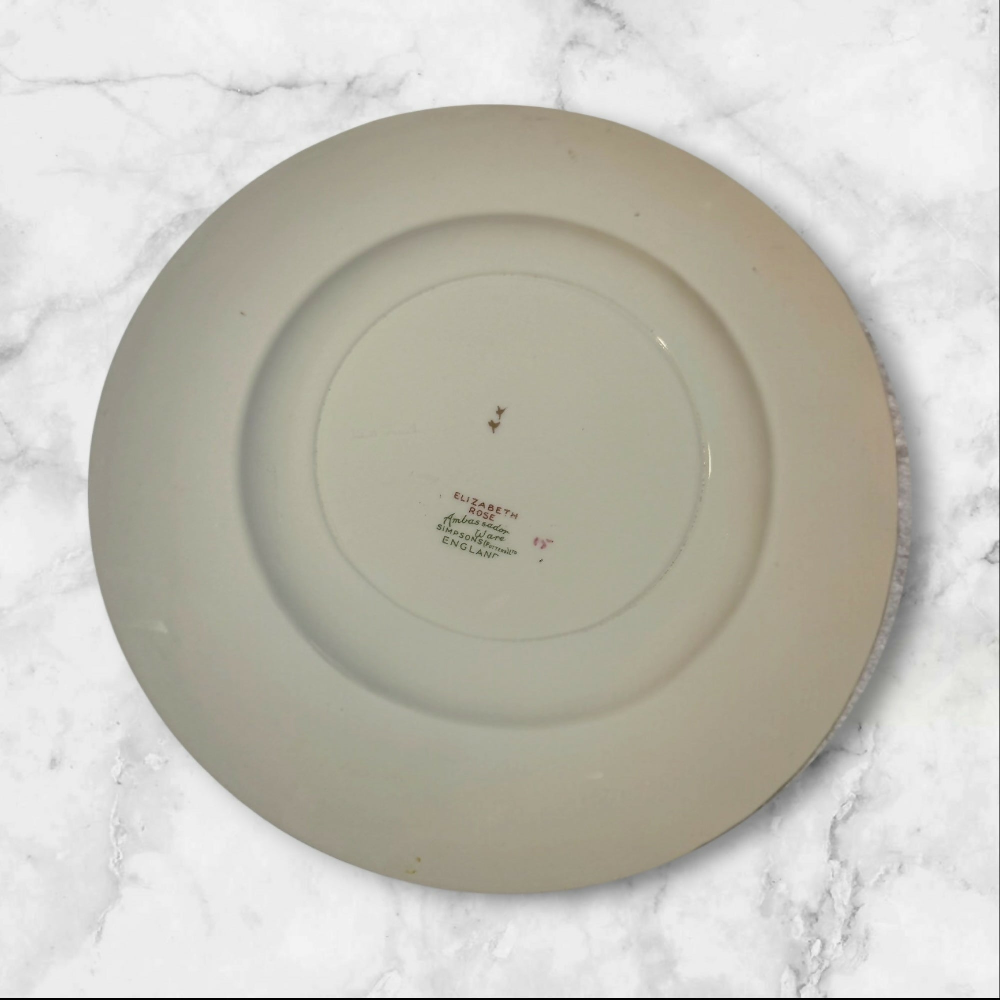 Simpsons Elizabeth Rose Floral Dinnerware Set | Set of 8 | Vintage Condition