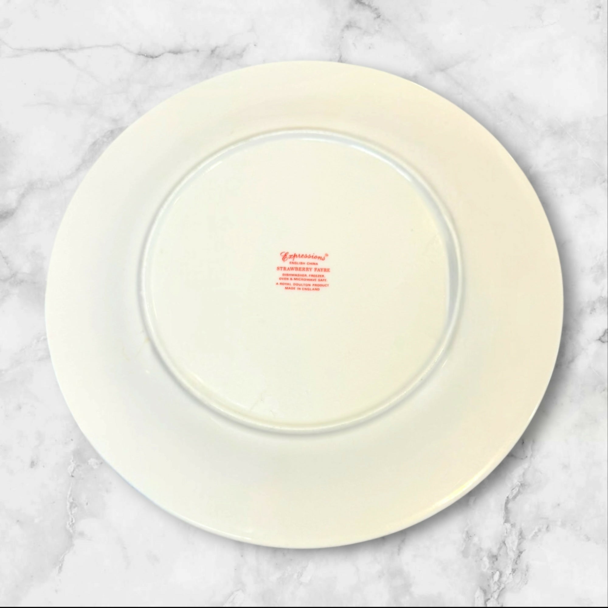 Royal Doulton Strawberry Fayre Pink Dinner Plates | Set of 4 | Excellent