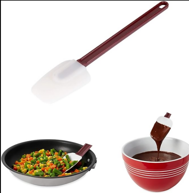 Anygleam Silicone Spatula Red White Cake Baking Heat Resistant Impression Pastry Tools