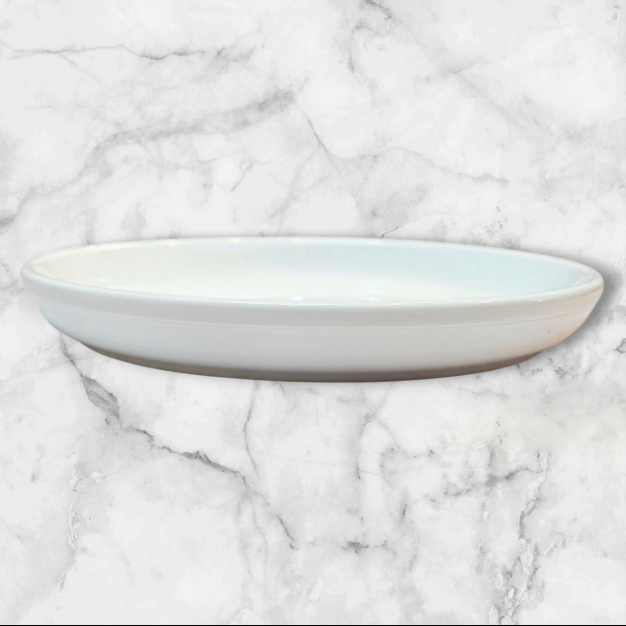 Crate & Barrel Porcelain Salad Plates White | Set of 3 | Excellent Condition