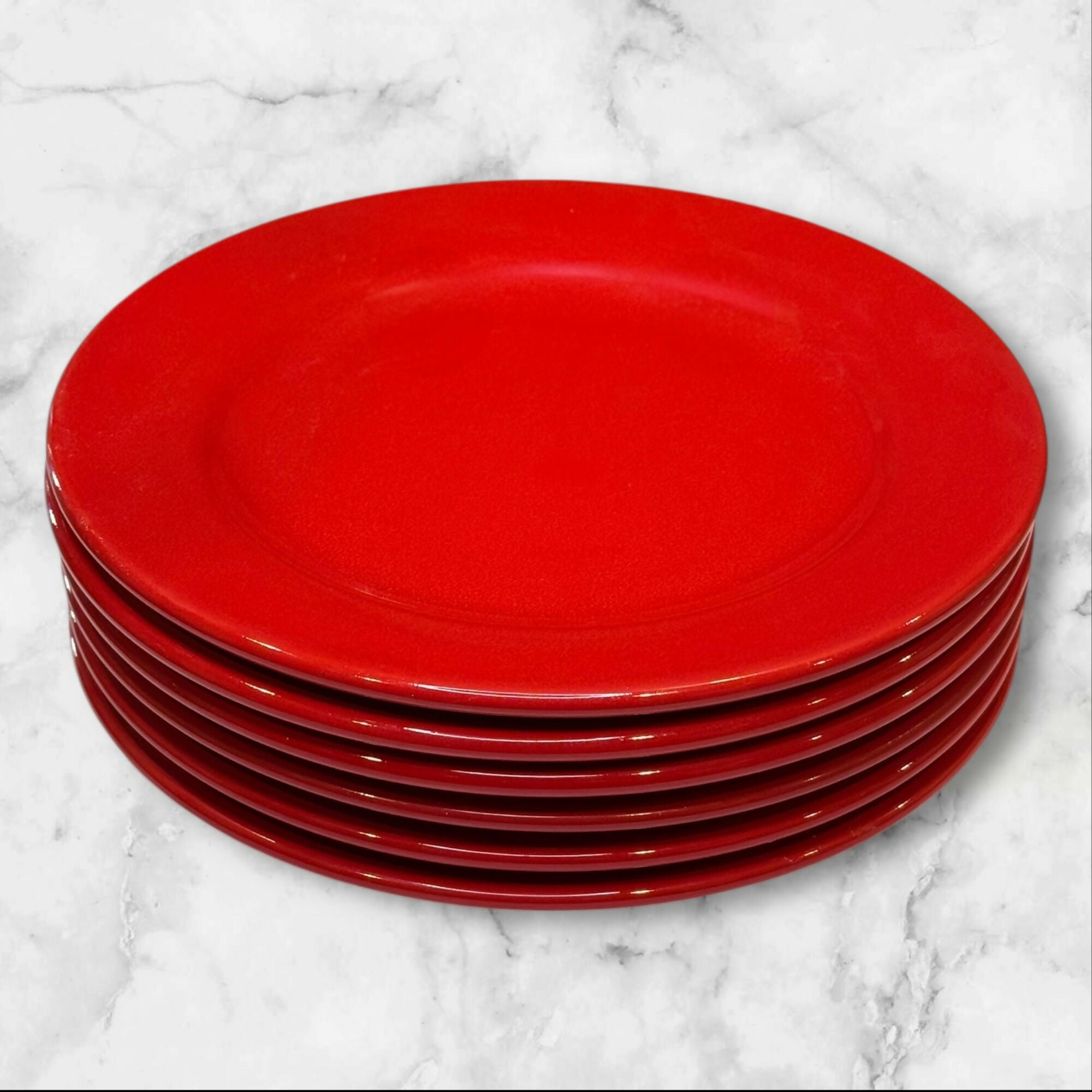 Waechtersbach Fun Factory Red Cherry Dinner Plates | Set of 6 | Good Condition