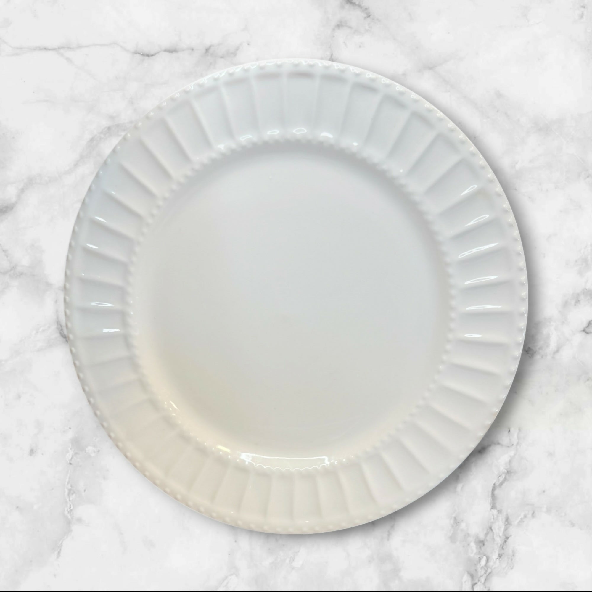 Gibson Designs Regalia White Dinner Plates | Set of 7 | Great Condition