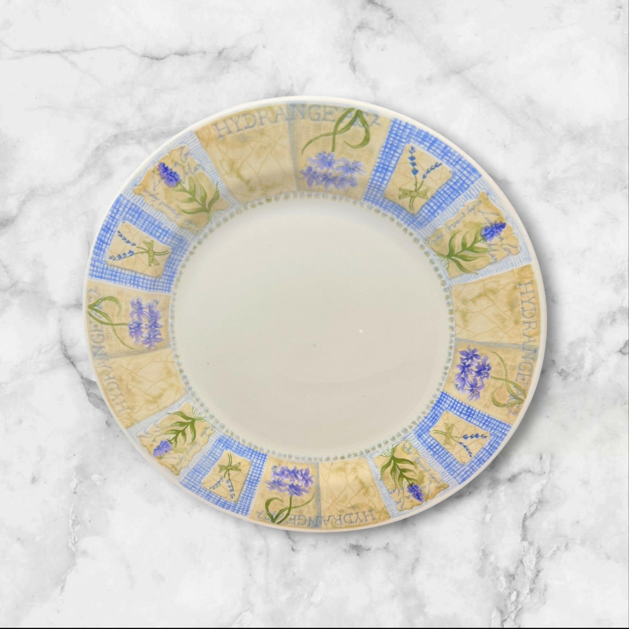 Pier 1 Hydrangea Dinner Plates | Set of 6 | Excellent Condition