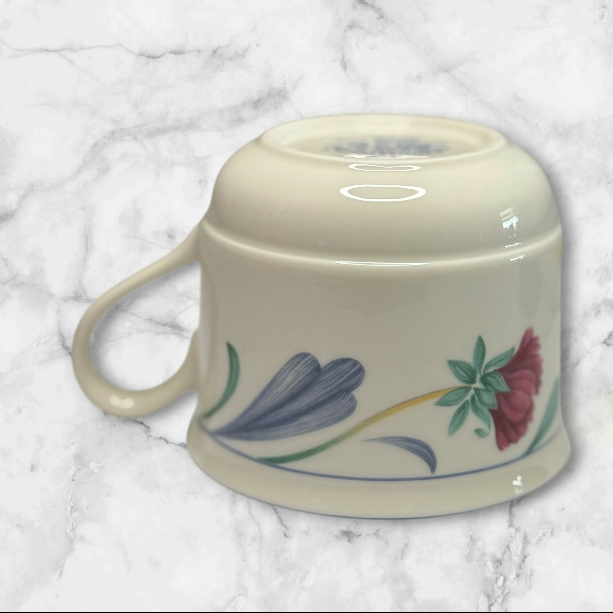 Lenox Poppies On Blue Tea Cups | Set of 4 | Excellent Condition