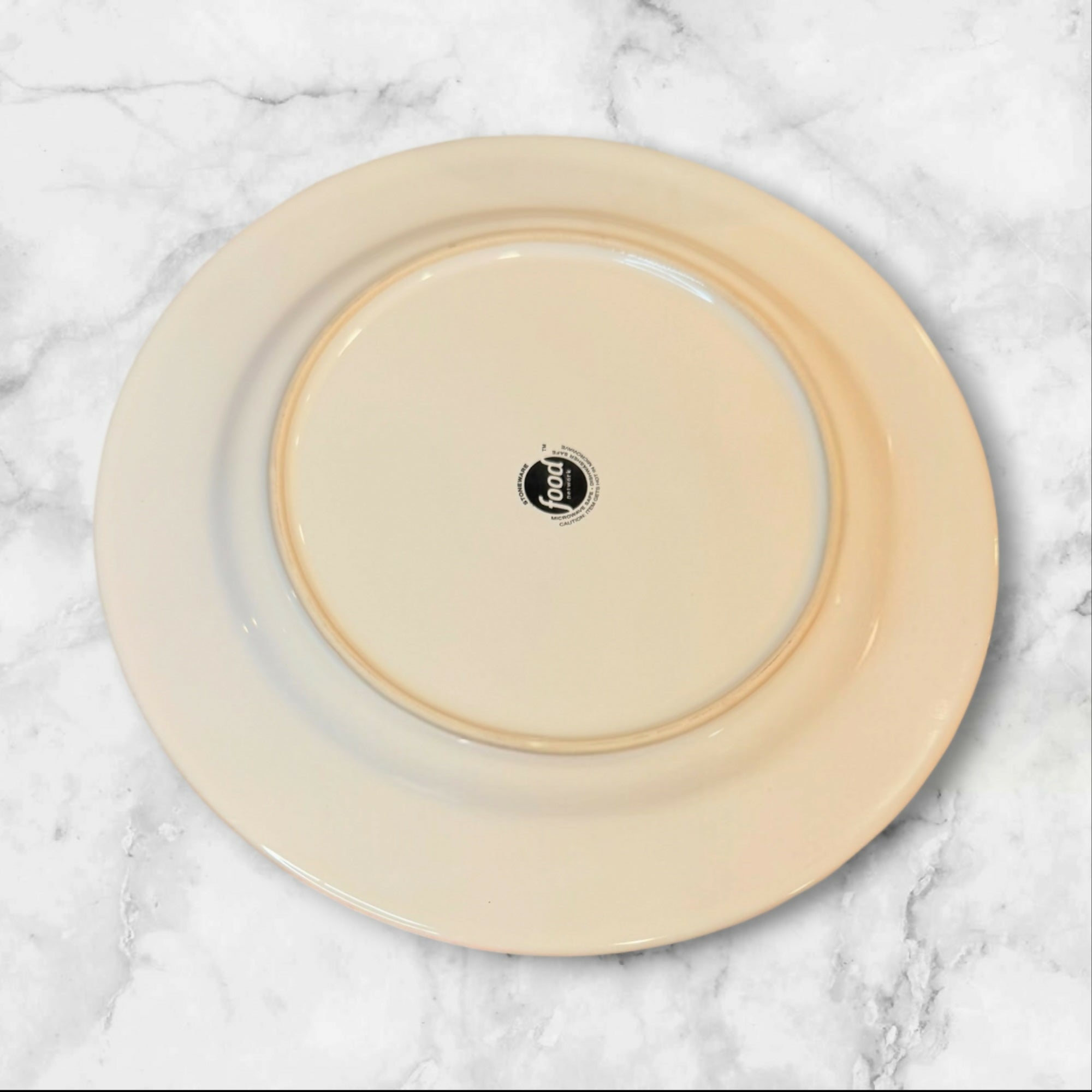 Food Network Biscotti White Dinner Plates Set of 5 Great Condition