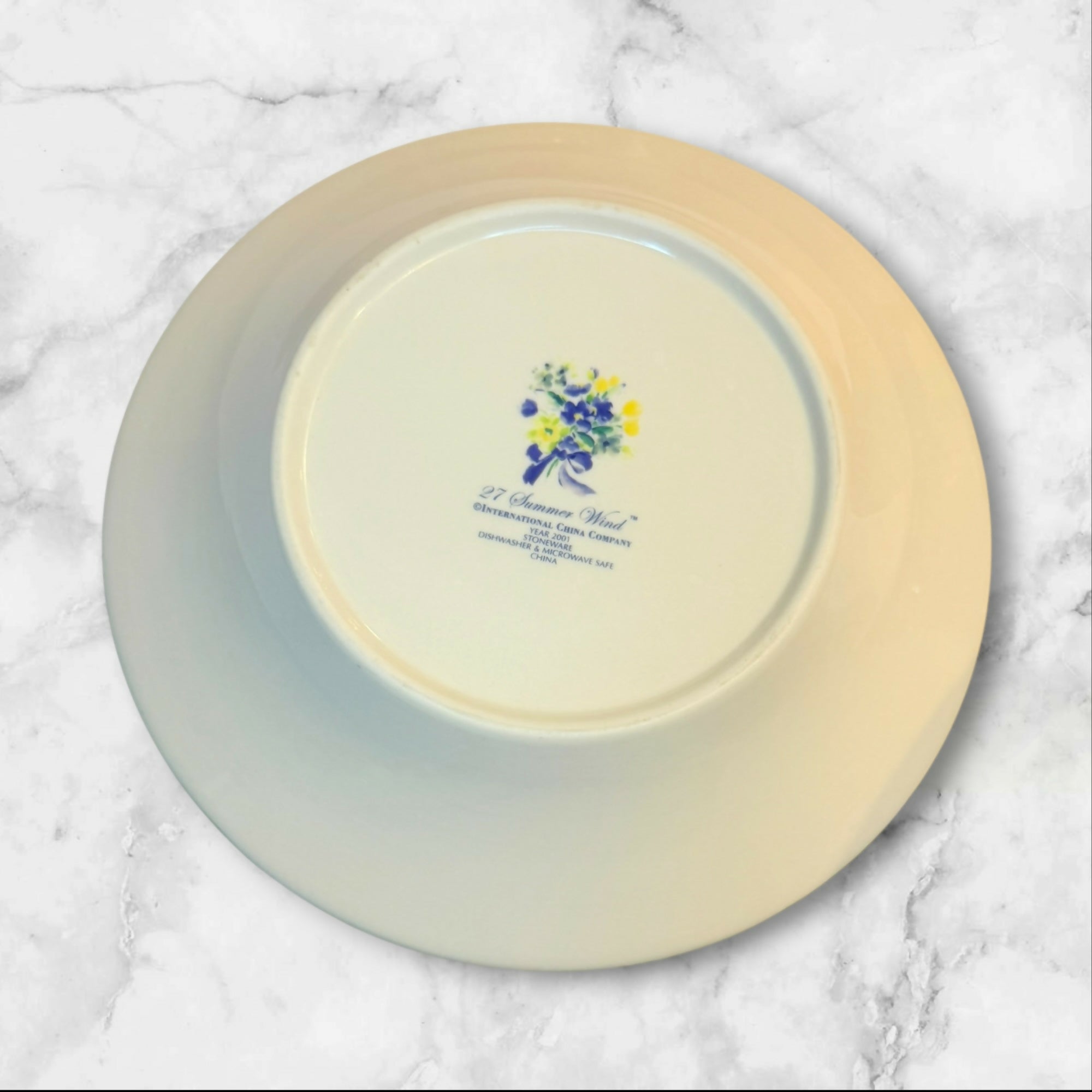 International Summer Wind Rim Soup Bowls | Set of 4 | Great Condition