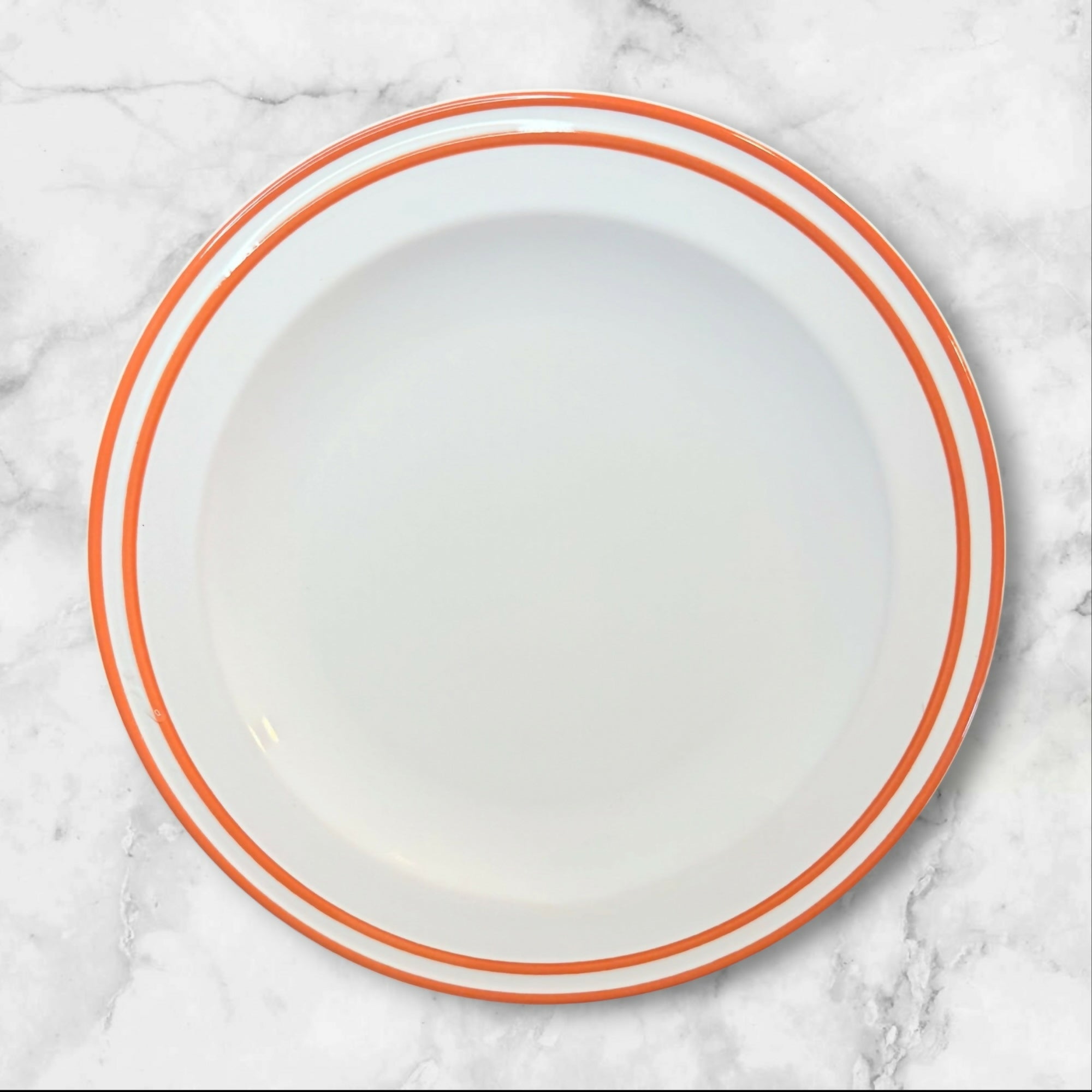 IKEA Cinnamon Rim Dinner Plates Set of 6 | Excellent Condition | White