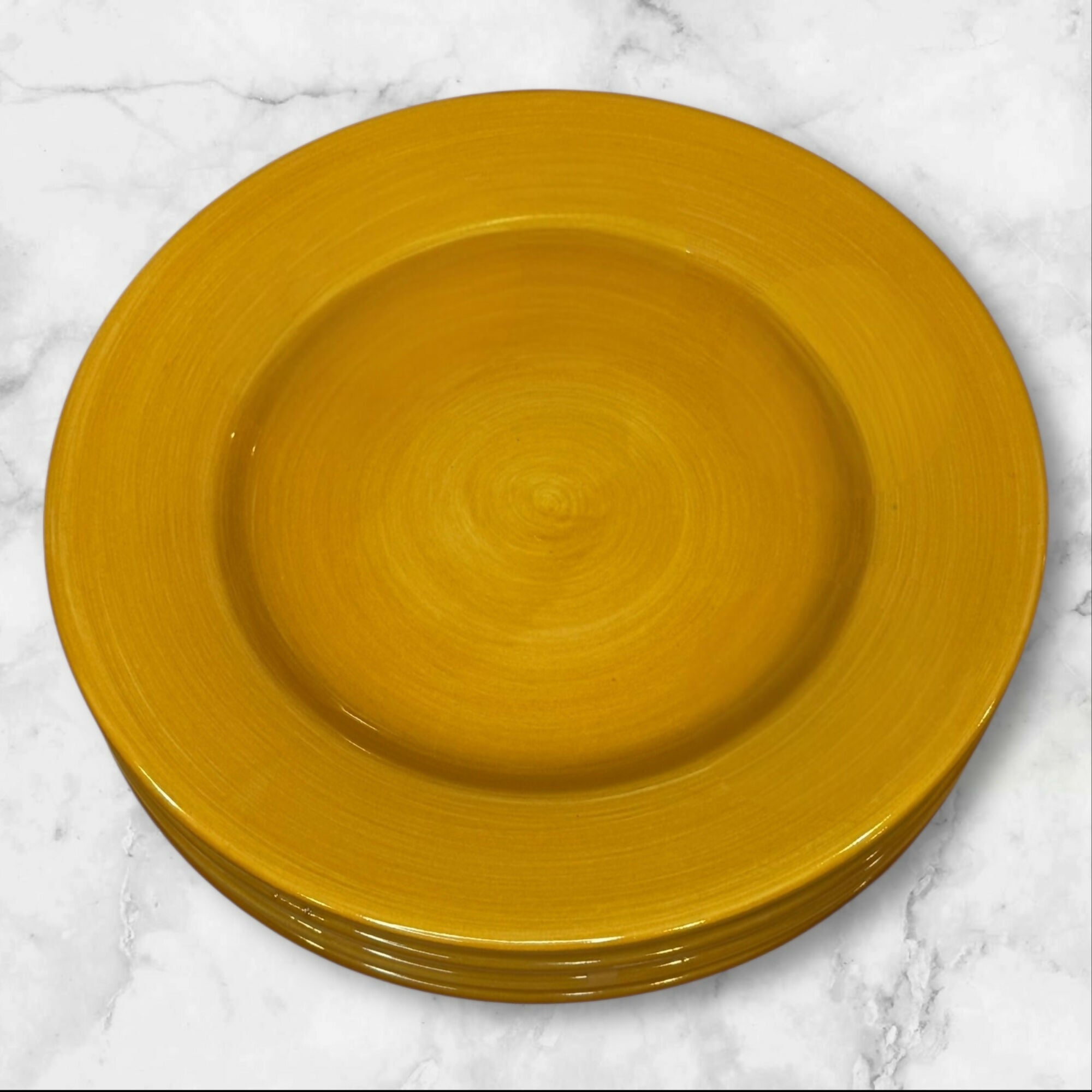 Pier 1 Imports Essential Colours Yellow Plates | Set of 4 | Excellent Condition