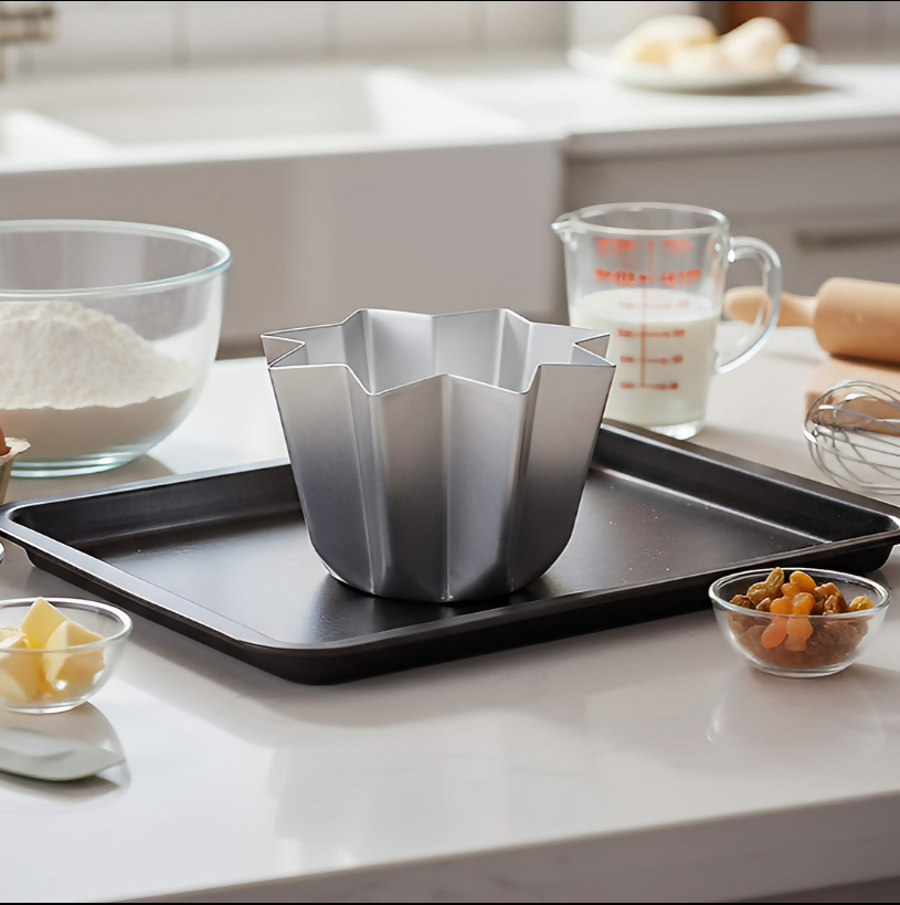 Anygleam Baking Pan Silver 1PC Octagonal Molder Non Stick Oven Pastry Tools