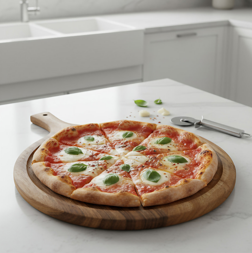 Anygleam Natural Wood Round Wood Cutting Board Food Kitchen Tableware