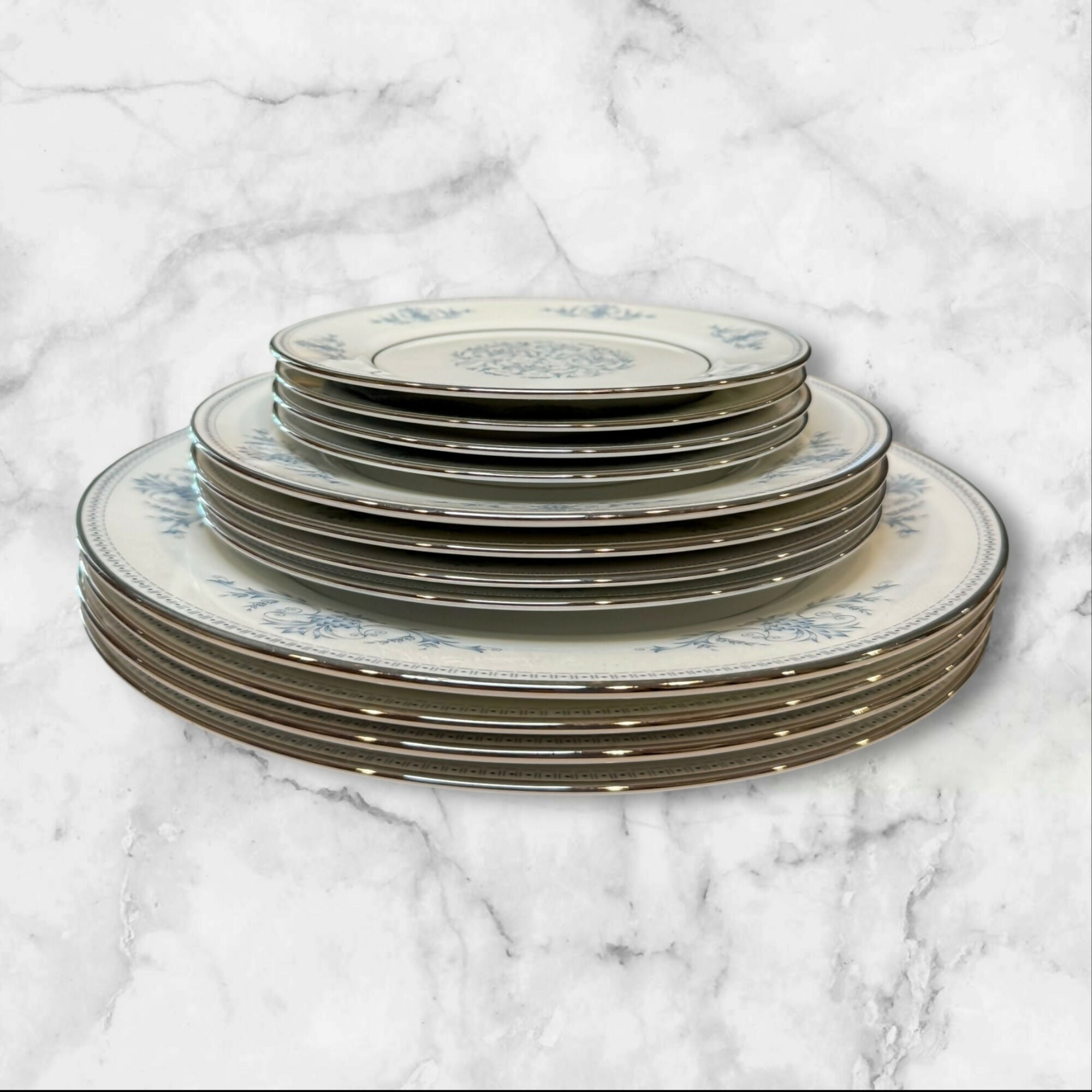 Oxford (Lenox) Bryn Mawr Dinner, Salad & Bread Plates Set of 12 | Exc Condition