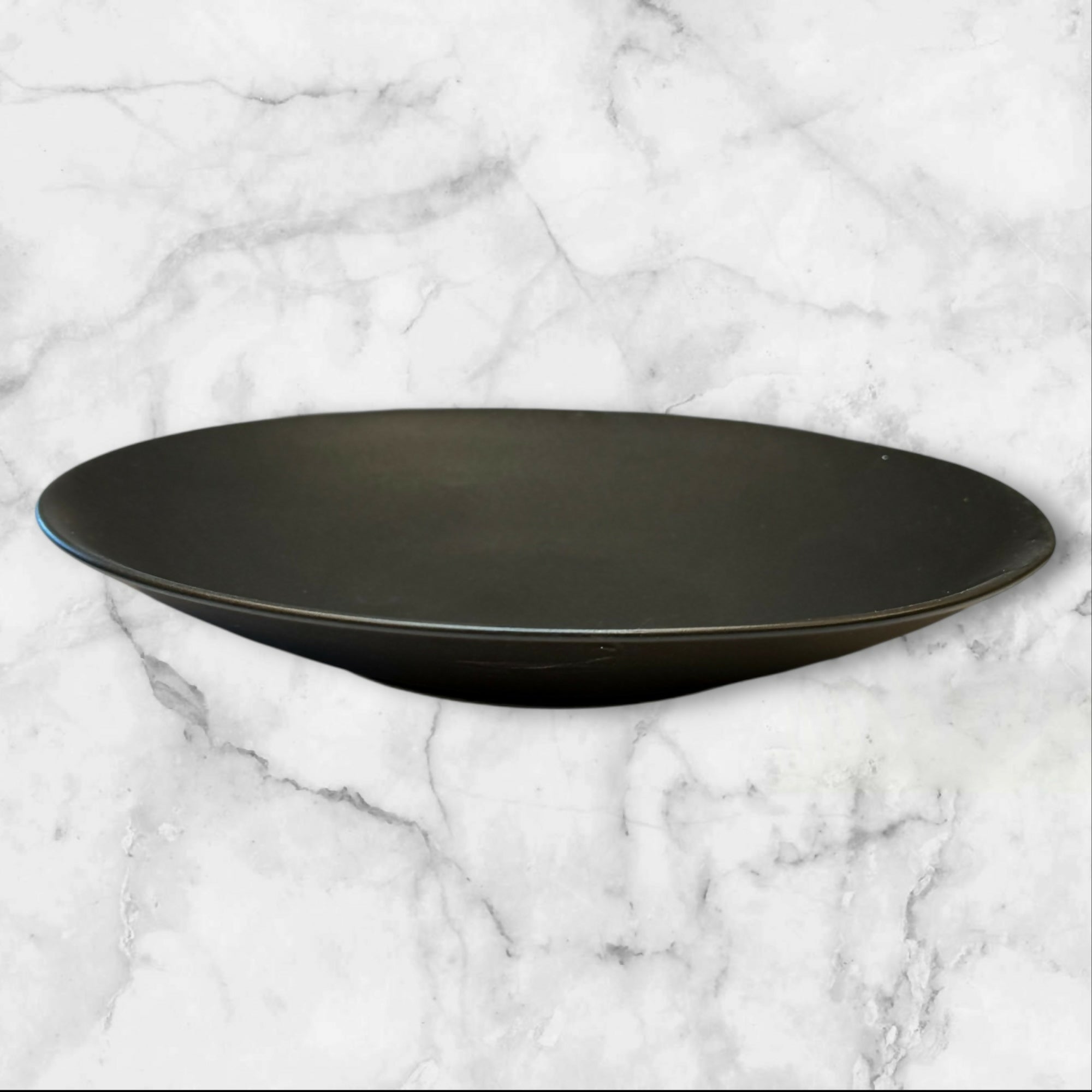 Furio Worldview Onyx Dinner Plates | Set of 4 | Gently Used Matte Black