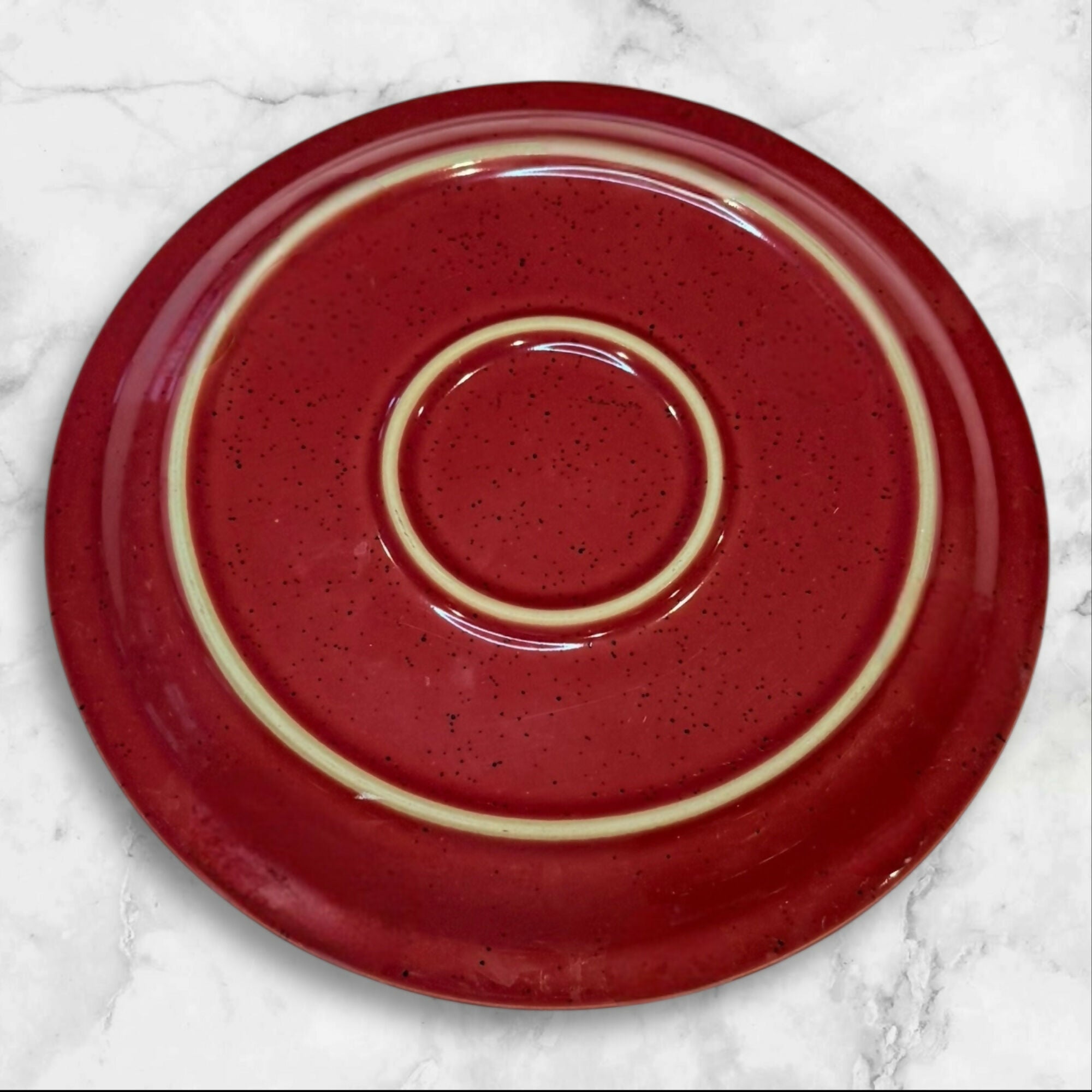 Denby Langley Harlequin Red Green Stoneware Salad Plates | Set of 2 | Good