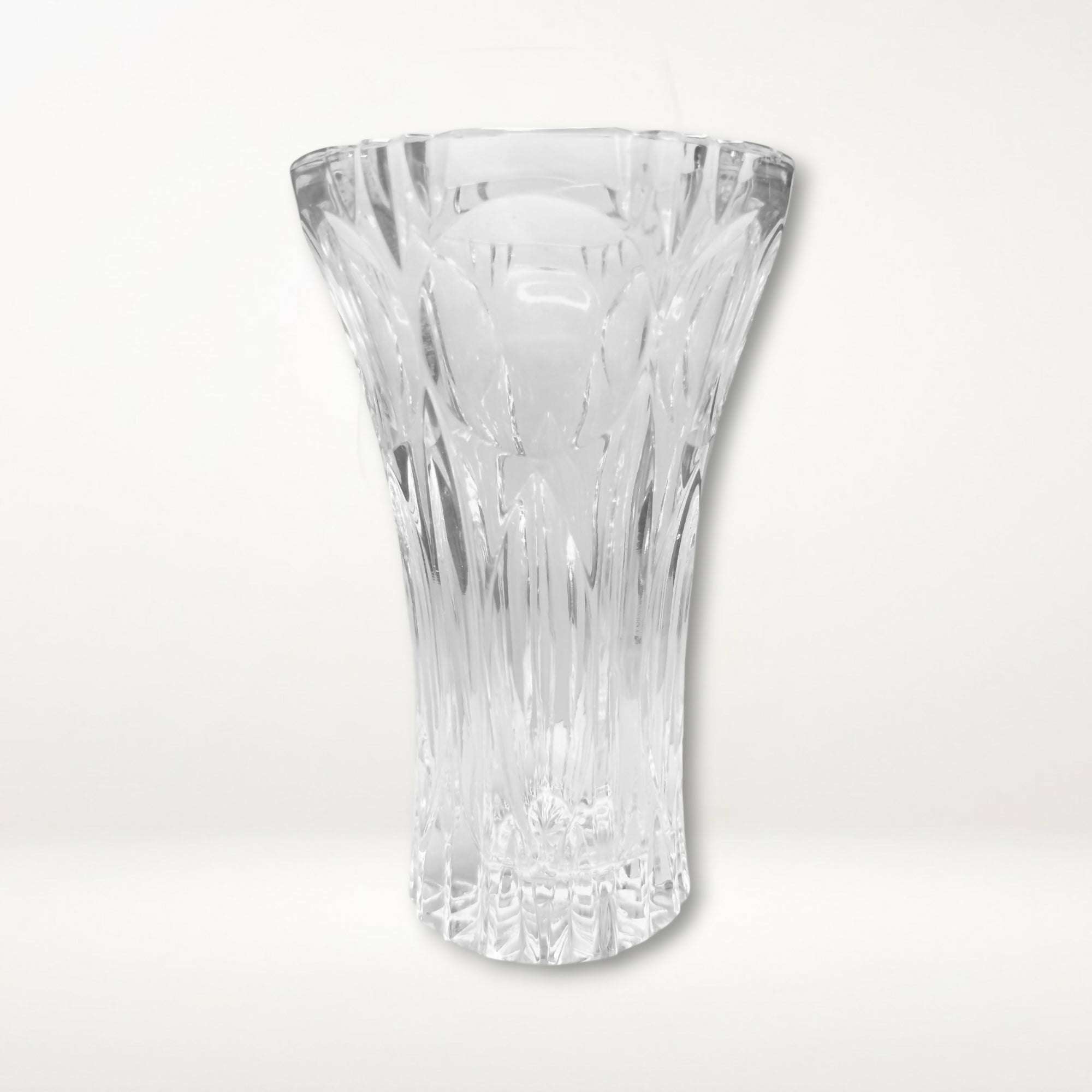Crystal Cut Glass Flared Vase | 7.125 Inch | Gently Used