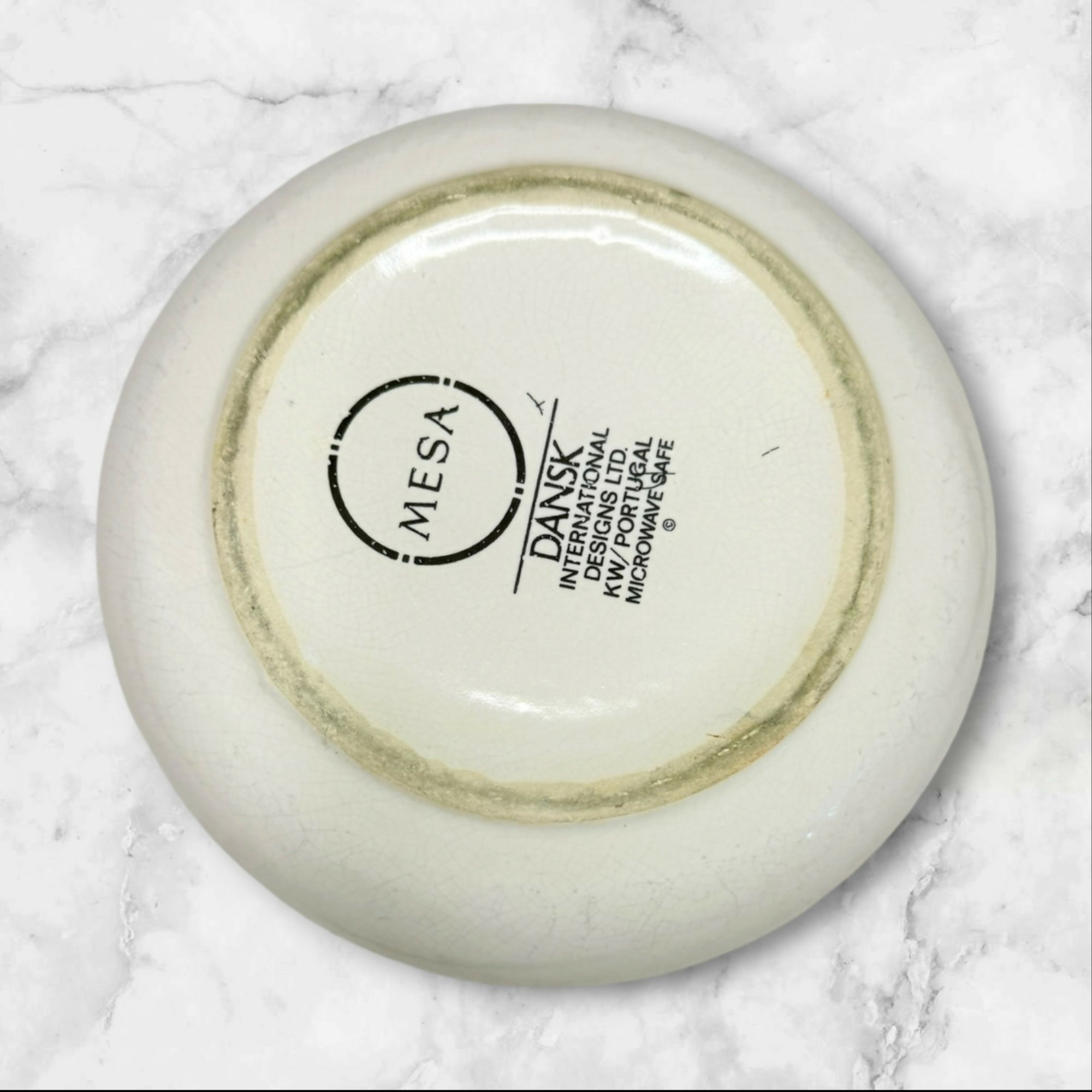 Dansk Mesa White Sand Coupe Bowls Made in Portugal | Set of 5 | Good Condition