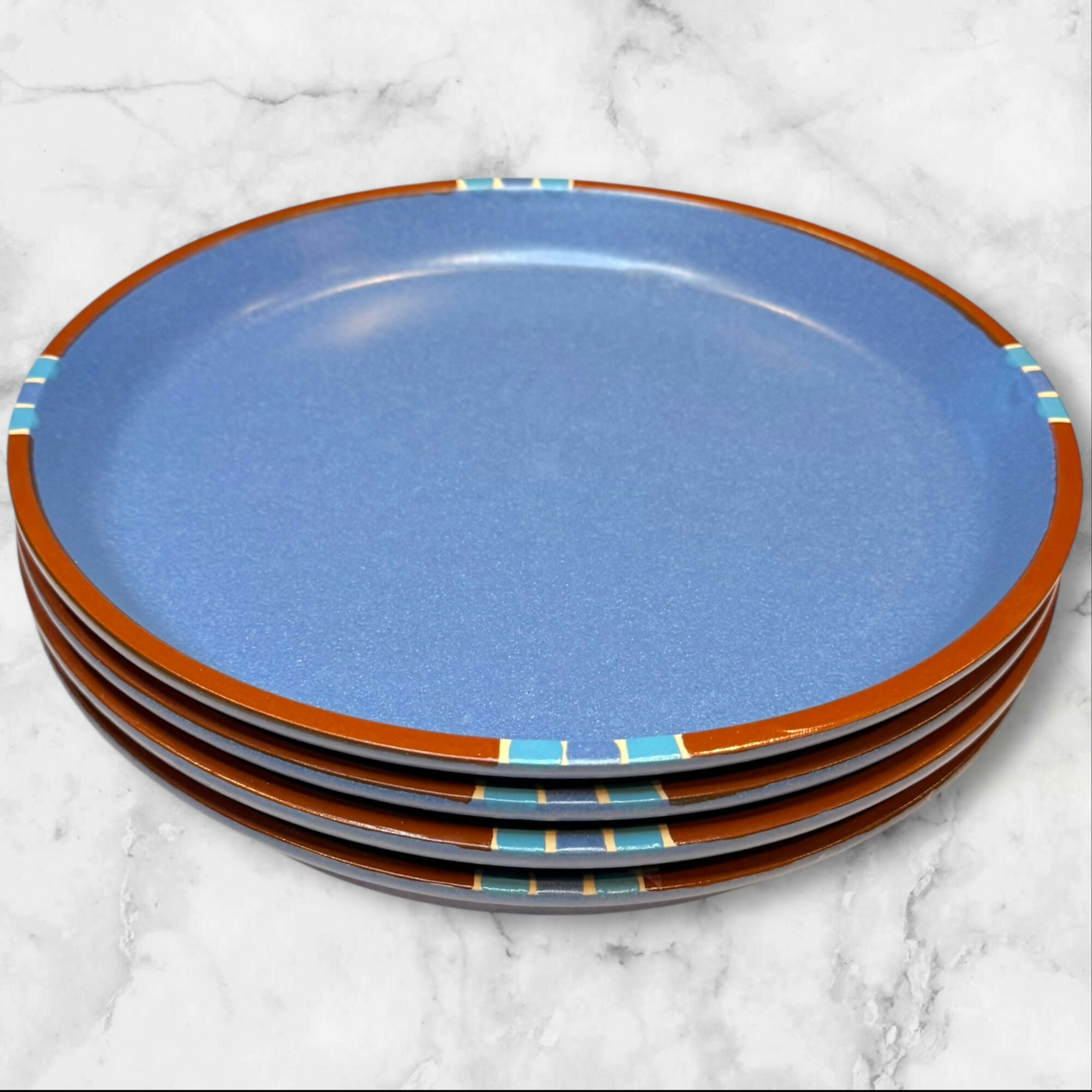 Dansk Mesa Sky Blue Salad Plates | Set of 4 | Excellent Condition