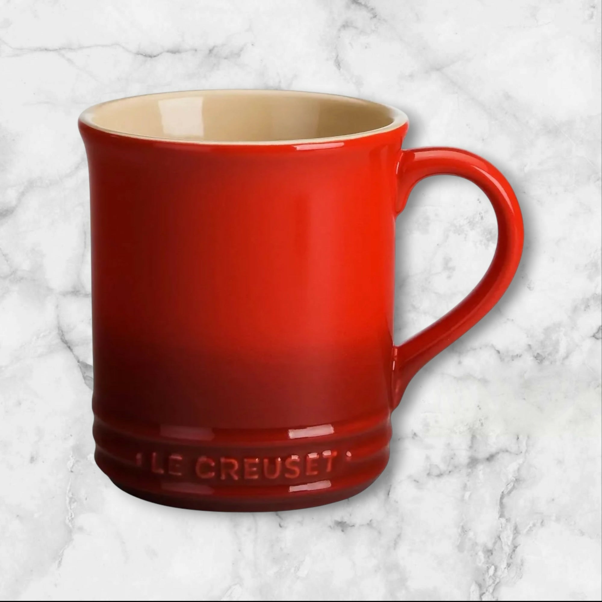 Le Creuset Vancouver Stoneware Mugs Assorted Colors | Set of 4 | Excellent Condition