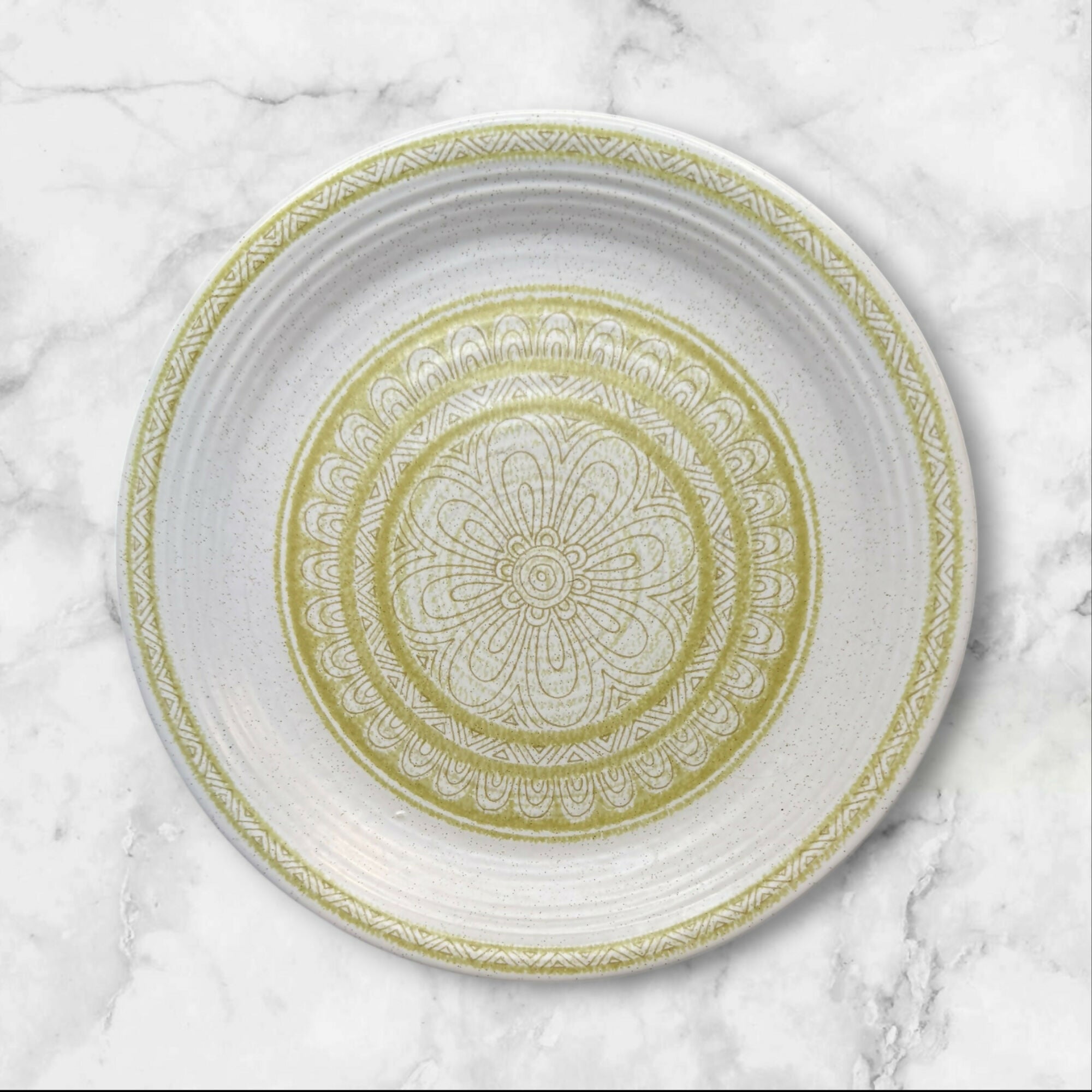 Franciscan Hacienda Green Dinner & Salad Plates Set of 8 | Excellent Condition