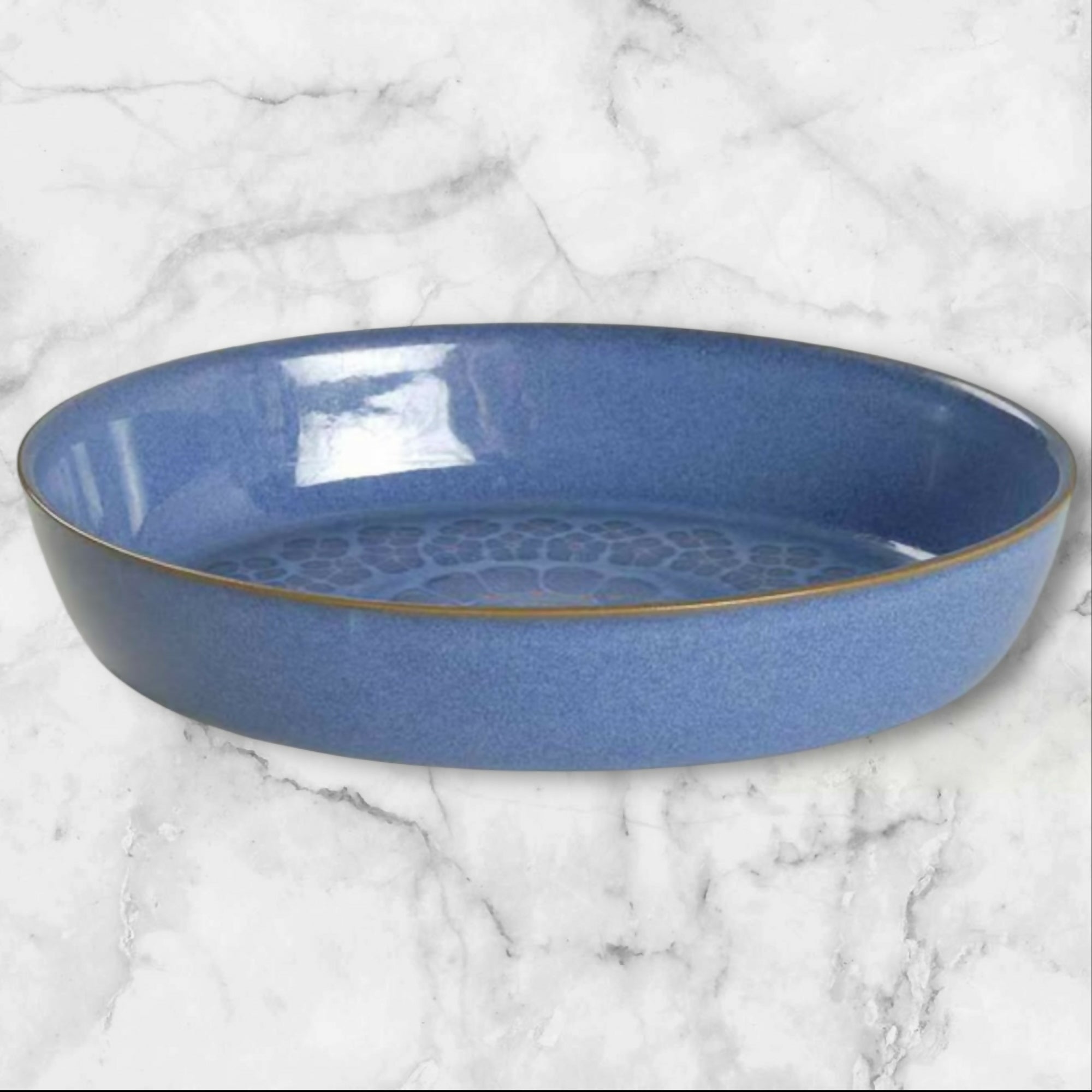 Denby Langley Midnight Oval Baker 11” | Excellent Condition