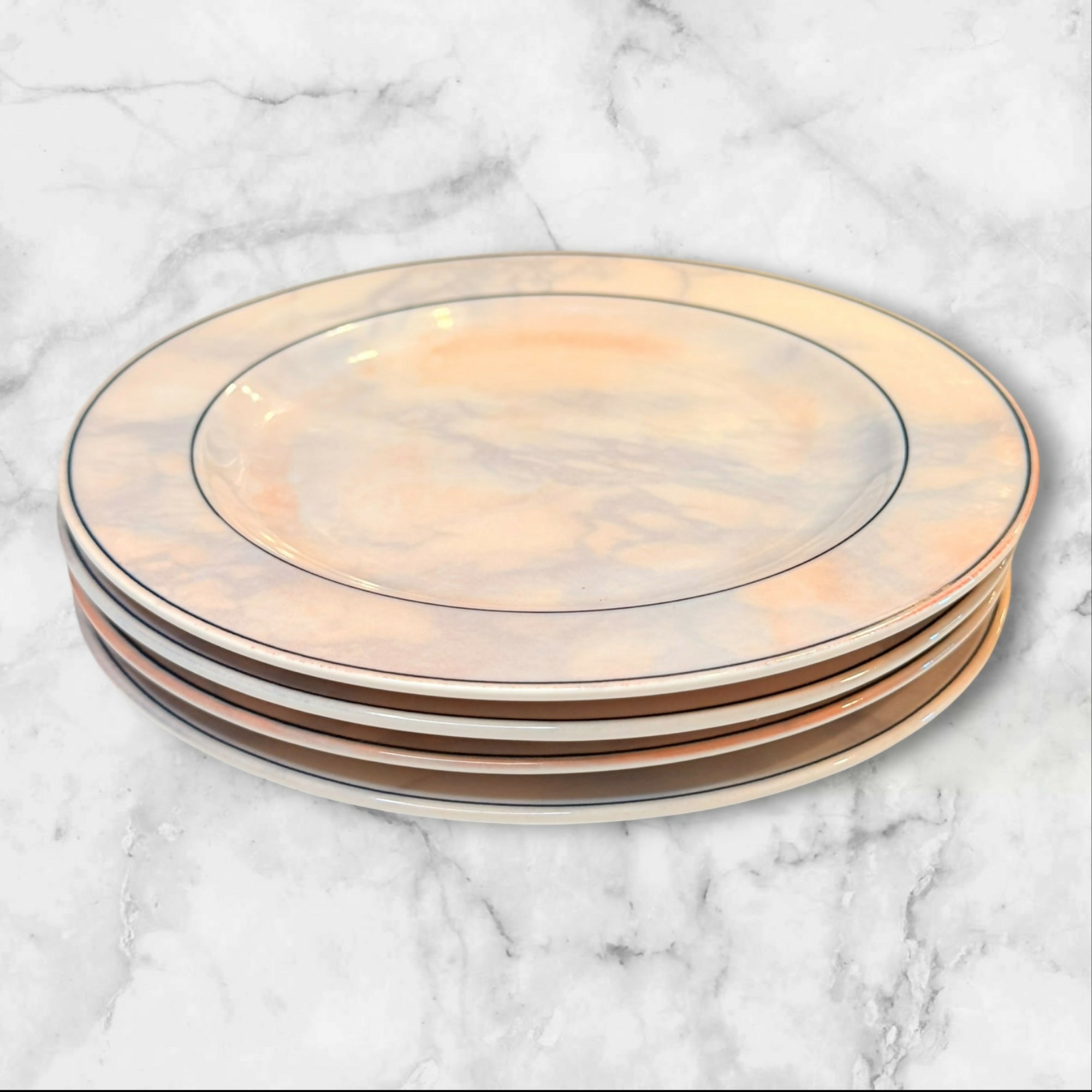 Studio Nova Neopolitan Opal Salad Plates Set of 4 | Excellent Used Condition