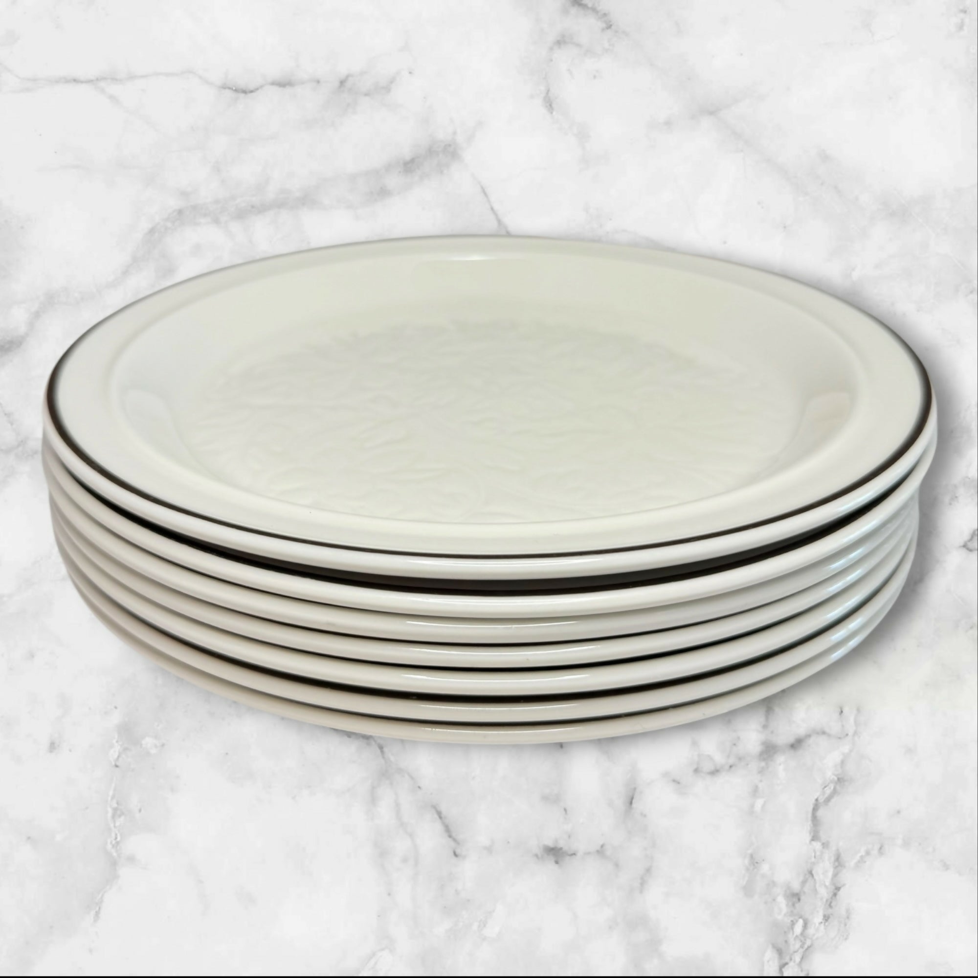 Royal Doulton Ting Brown Salad Plates | Set of 7 | Excellent Condition