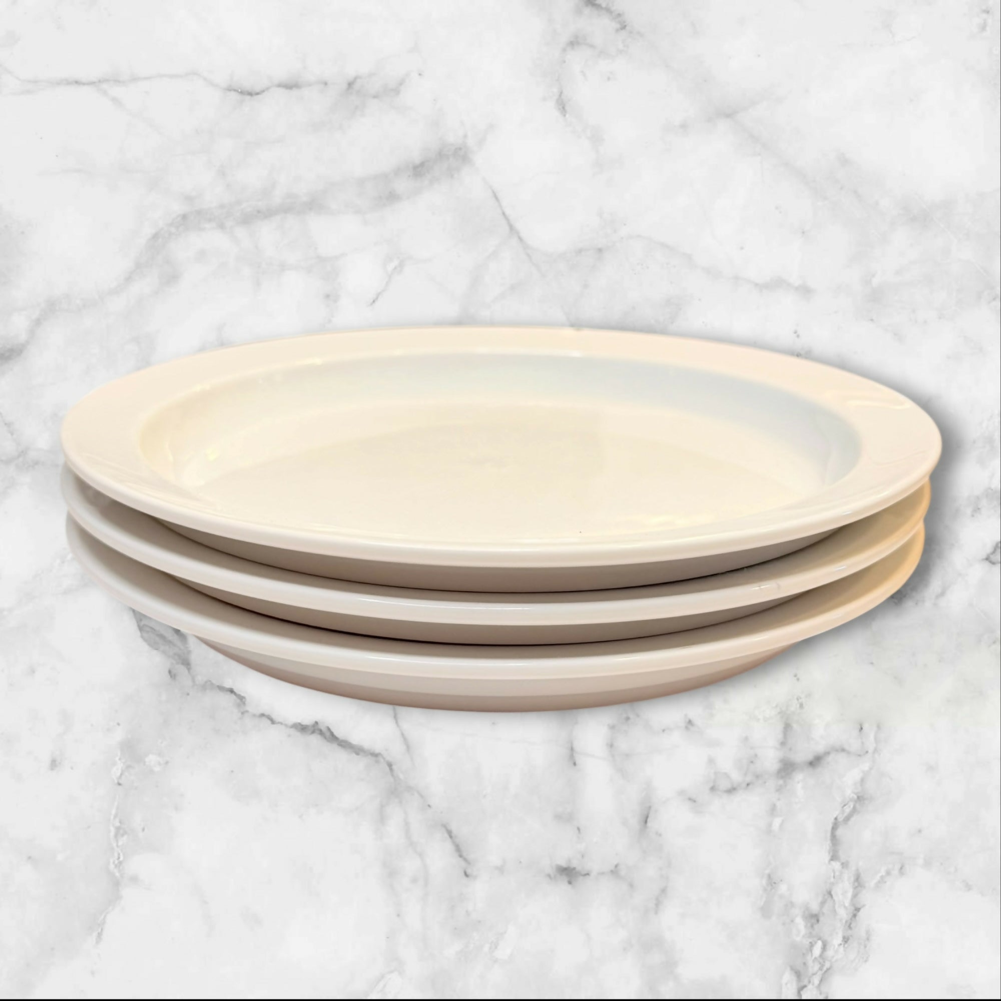 Dansk Bistro White Salad Plates | Set of 3 | Gently Used Condition