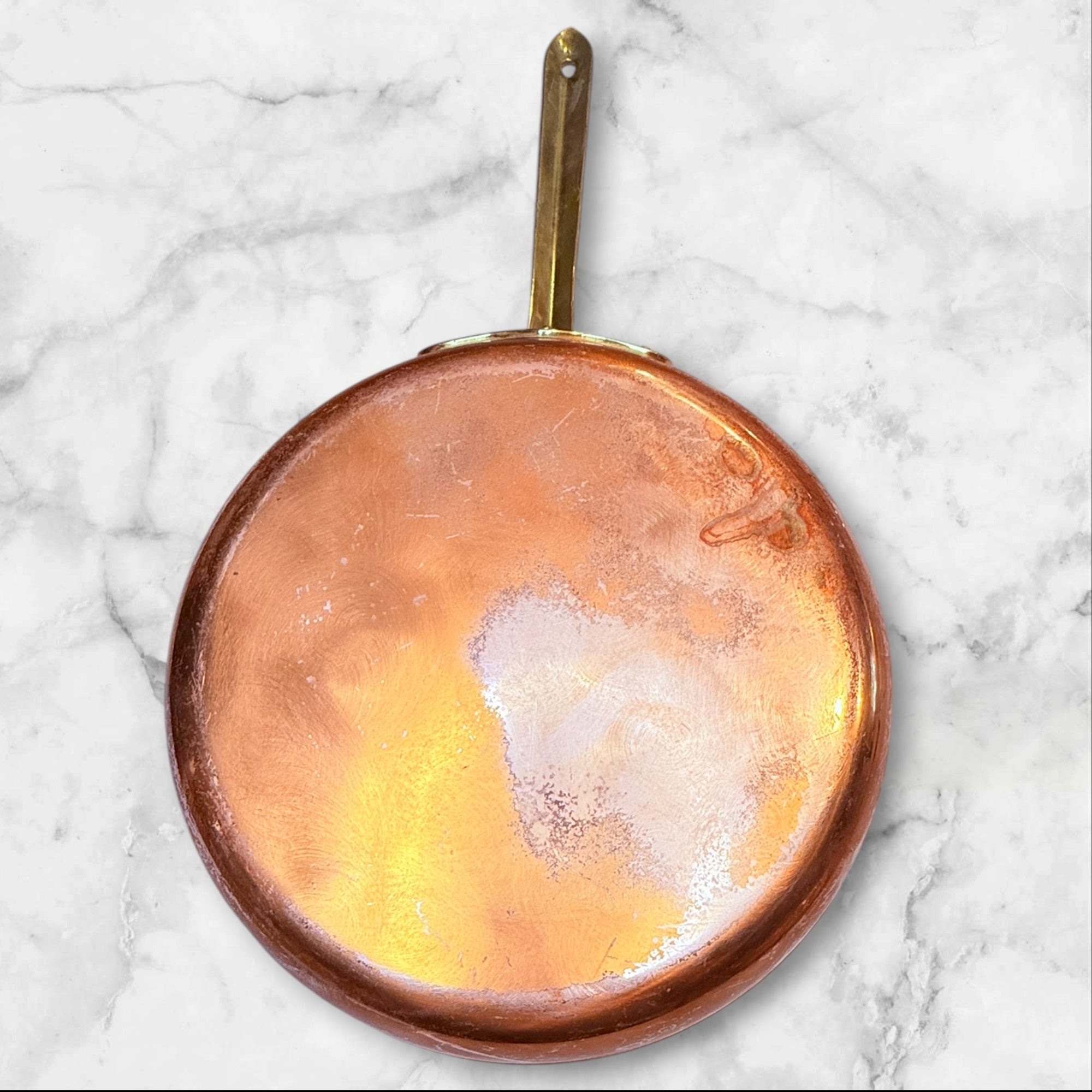 Made in Portugal Copper Saucepans | Set of 2 | Brass Handles | Good Condition