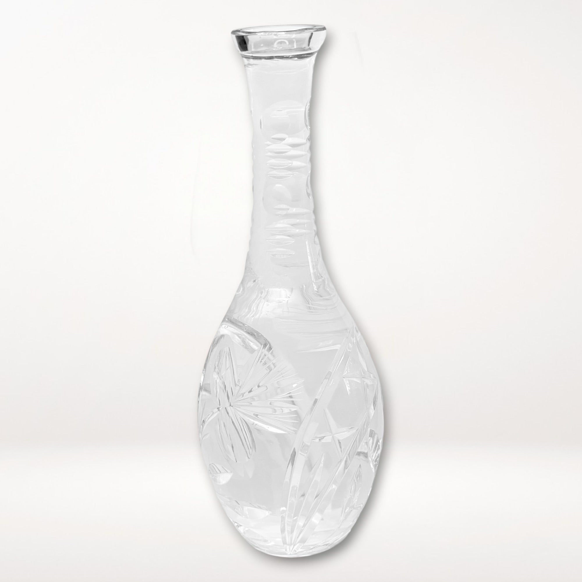Vintage Cut Crystal Decanter w/ Stopper | Elegant Barware | Great Condition