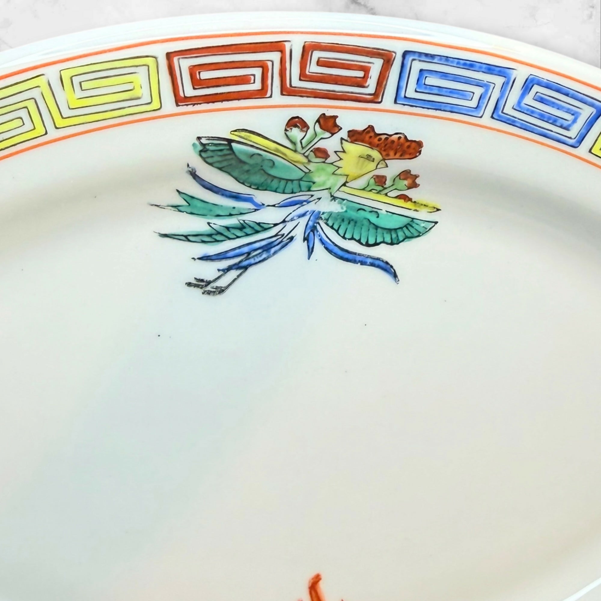 Vintage Dragon Phoenix Dinner Plates Set of 4 | Chinese Restaurant Ware | Exc