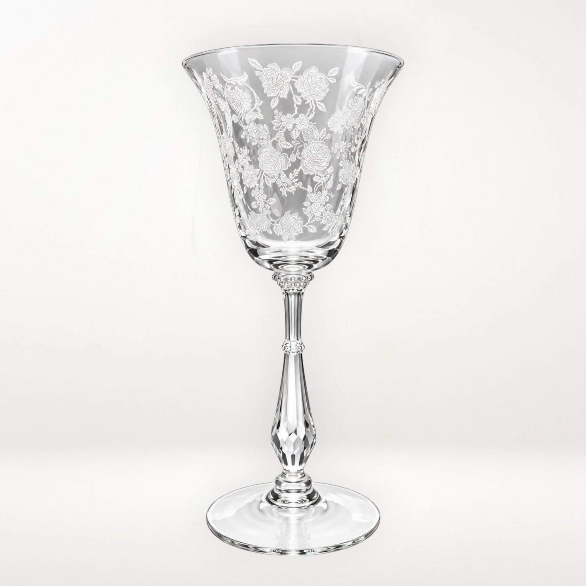 Tiffin-Franciscan Cherokee Rose Claret Wine Glasses | Set of 3 | Excellent Condition