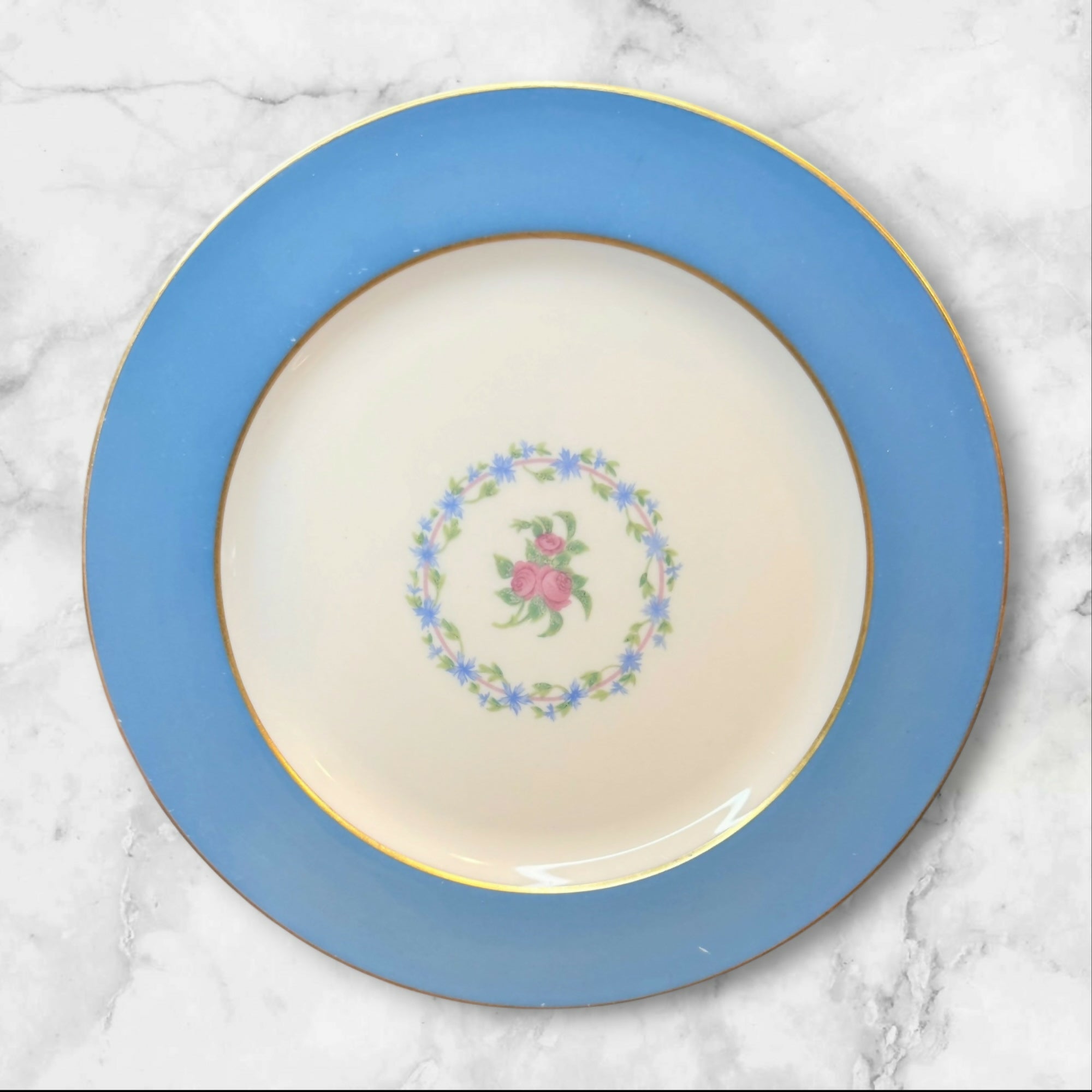 Lenox Washington Turquoise Smooth Luncheon Plates Set of 6 | Excellent Condition