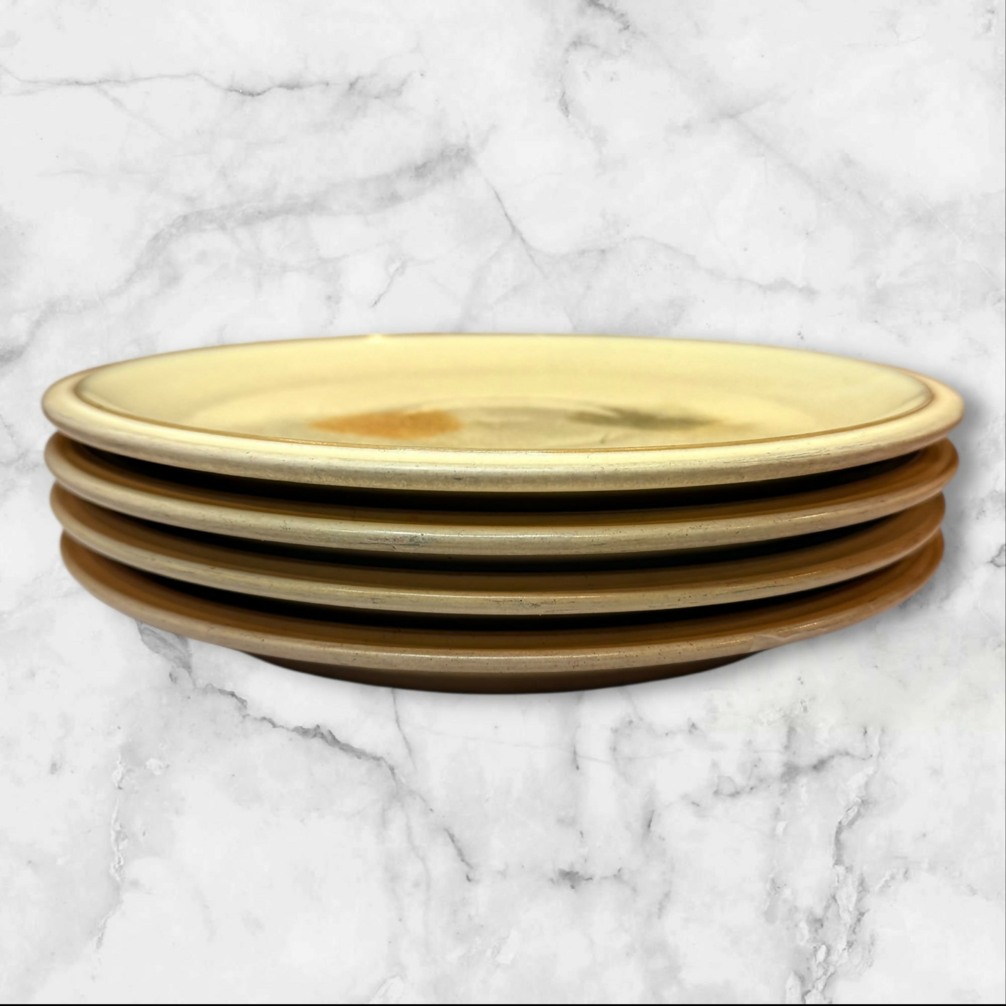 Denby Langley Energy Leaf Salad Plates Set of 4 | Great Condition