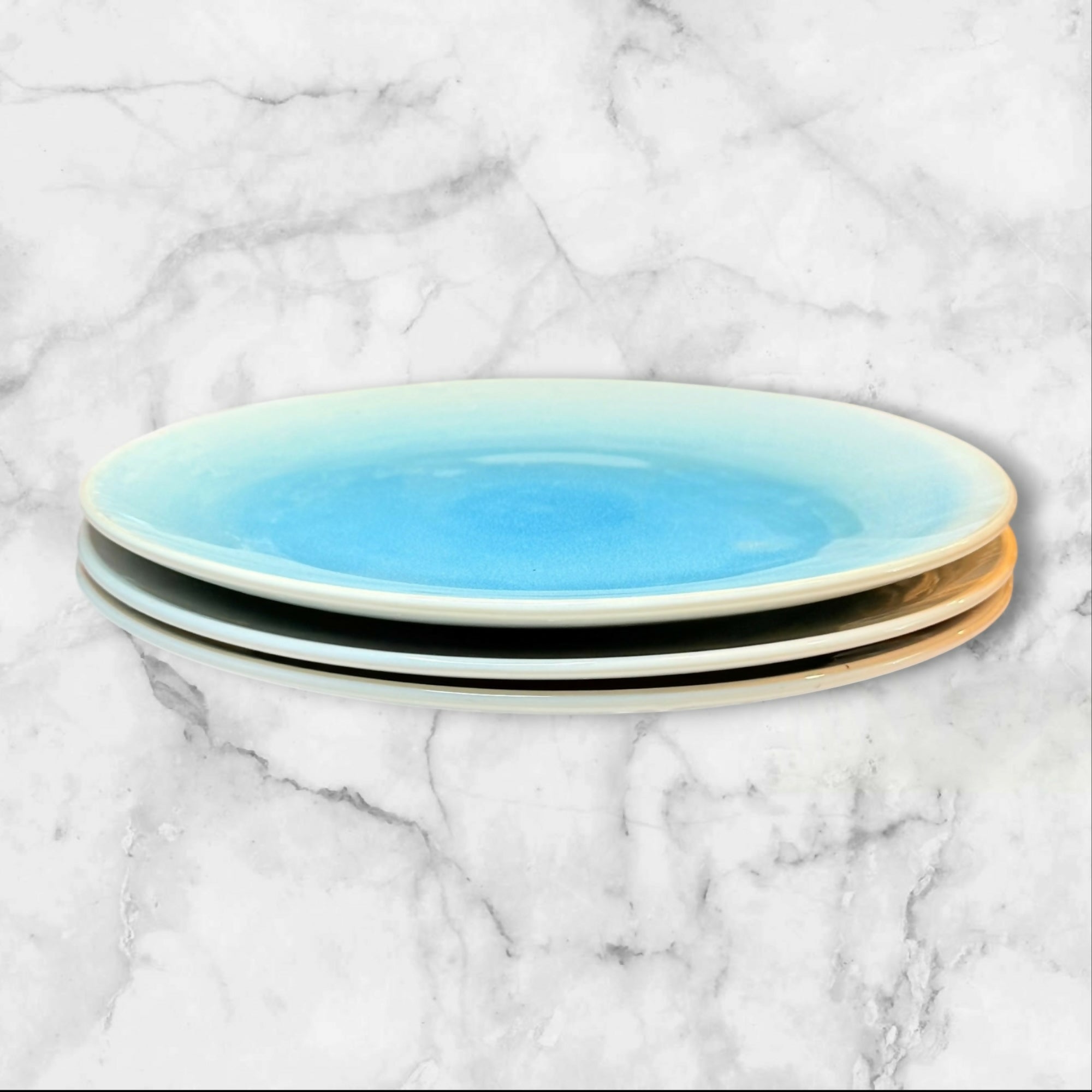 Food Network Harbor Blue Dinner Plates | Set of 3 | Great Condition