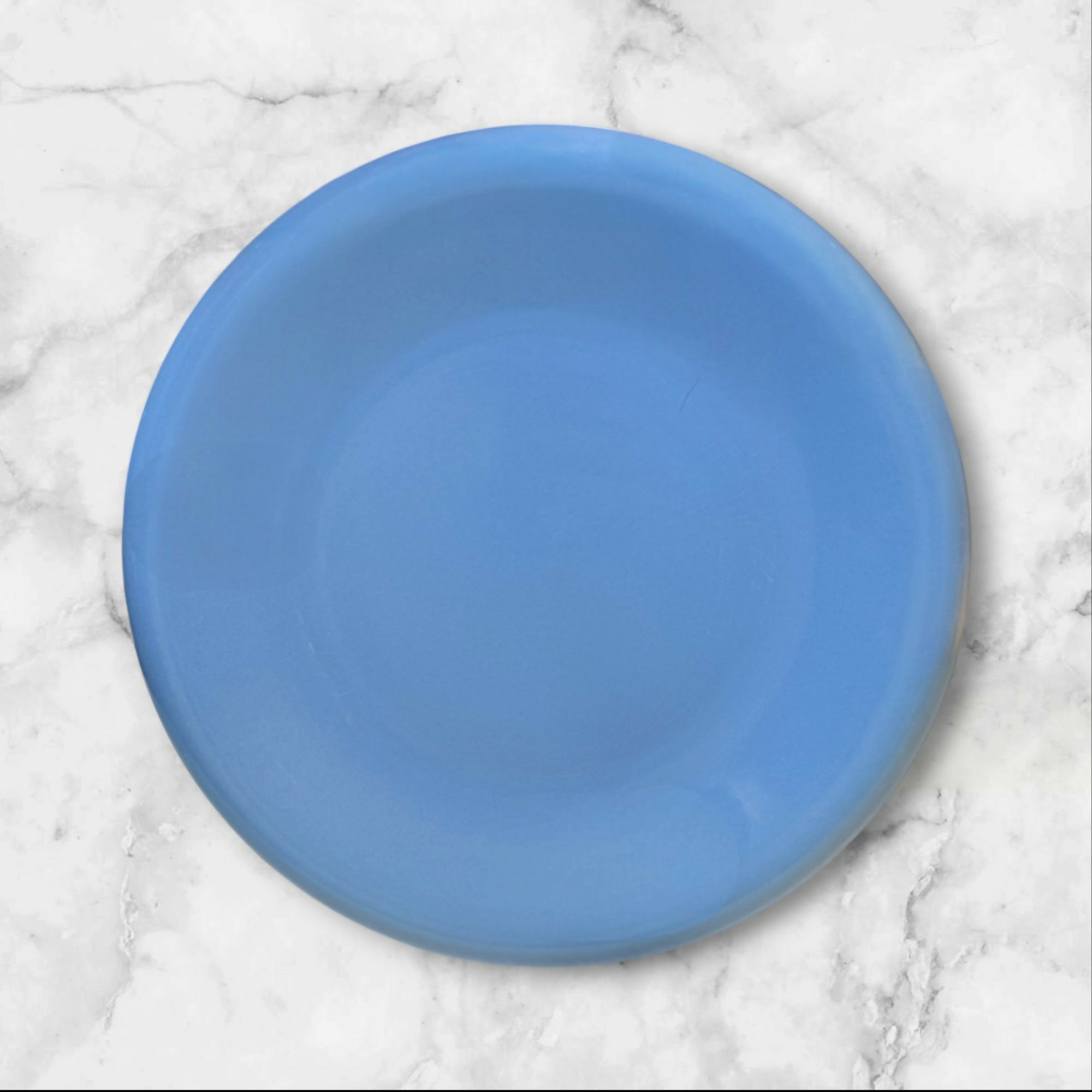 Baker Hart & Stuart Blue Stoneware Salad Plates | Set of 4 | Excellent Condition