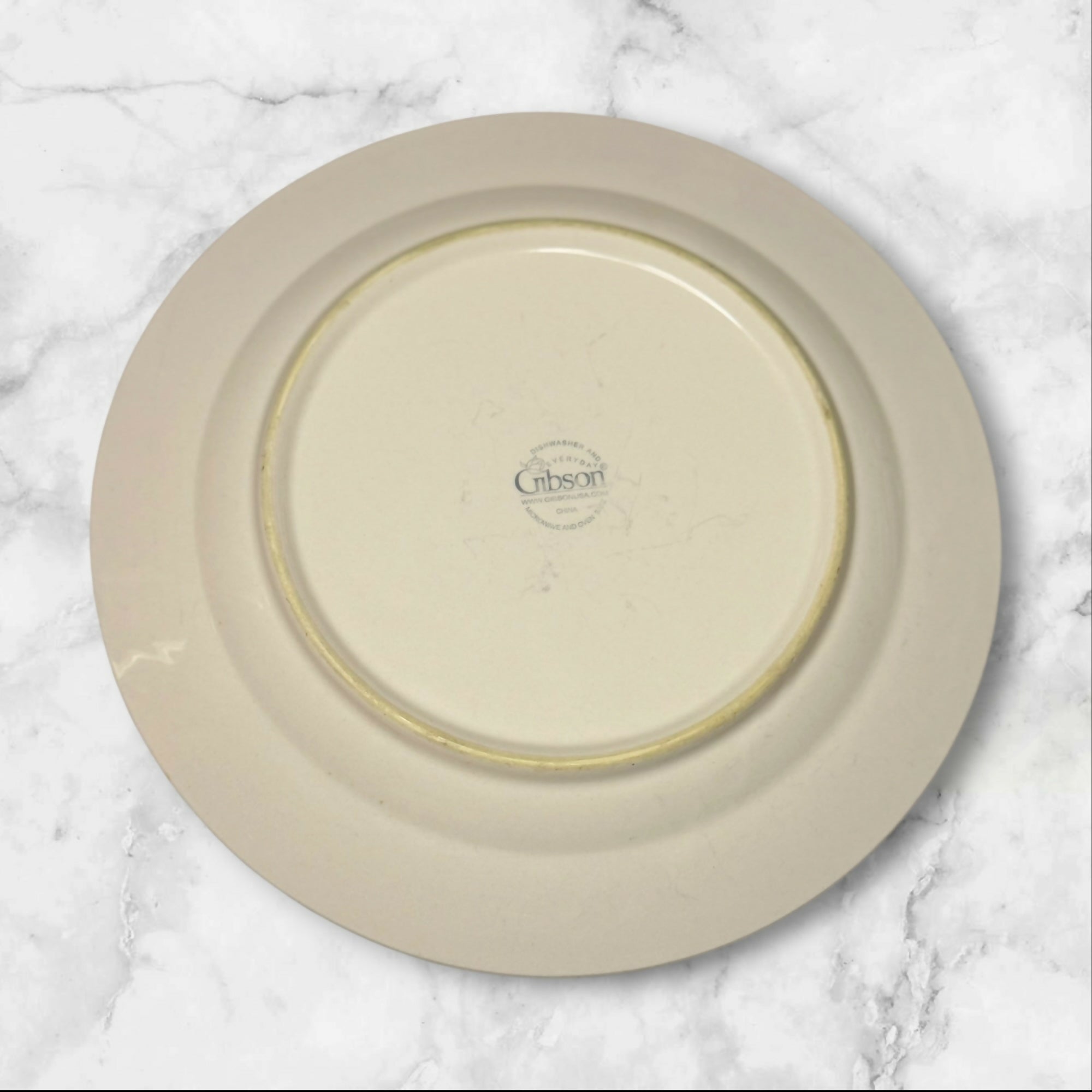 Gibson Palm Bay Dinner Plates Set of 5 Tropical Palm Tree Gently Used