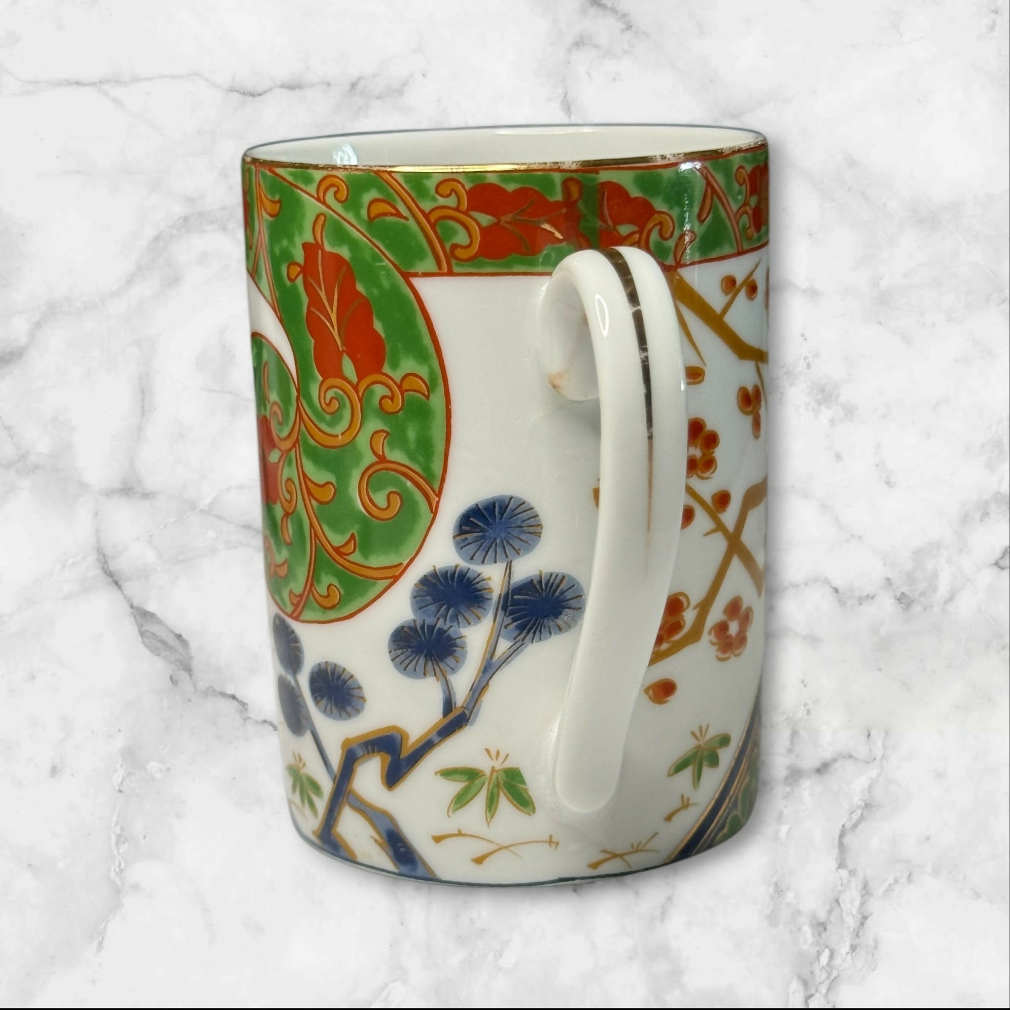 Kutani Brocade Japan Porcelain Mug | Single | Excellent Condition