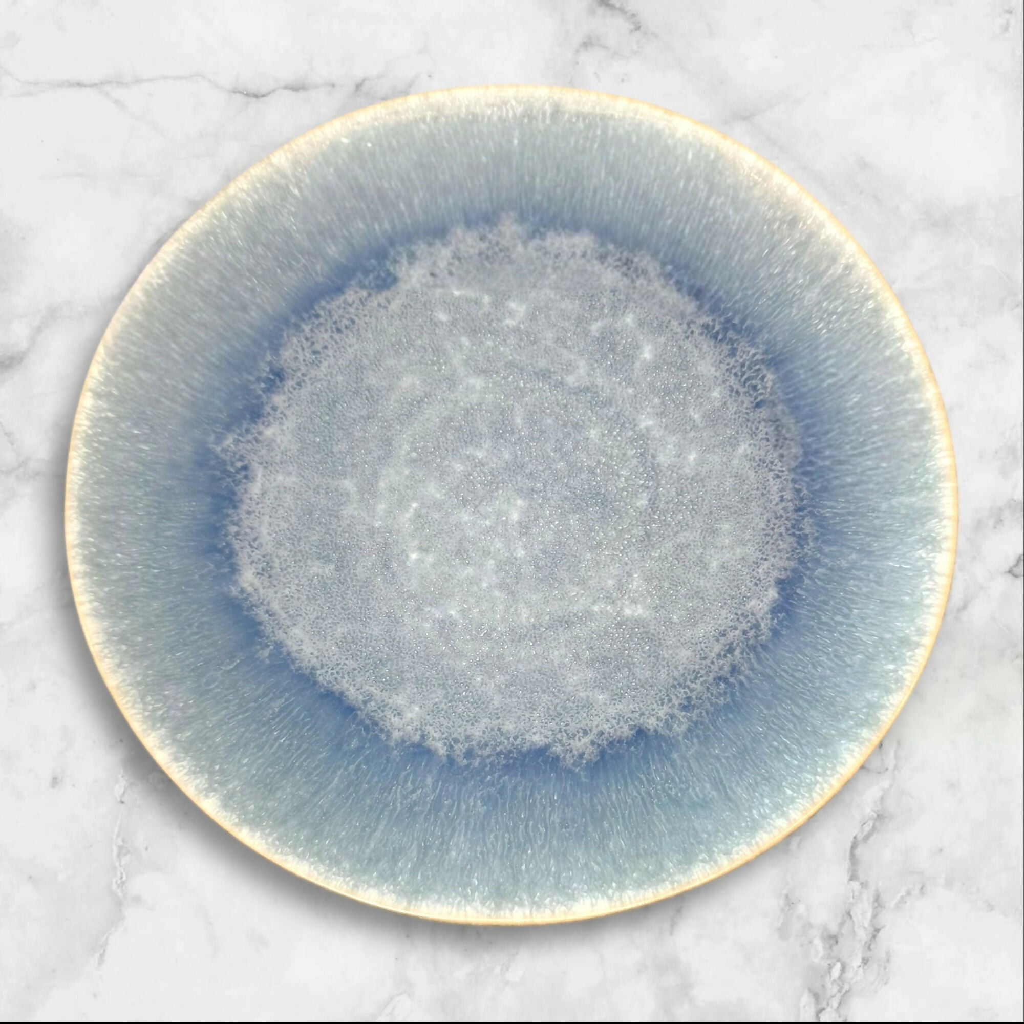 Crate & Barrel Caspian Blue Dinner Plates | Set of 4 | Excellent