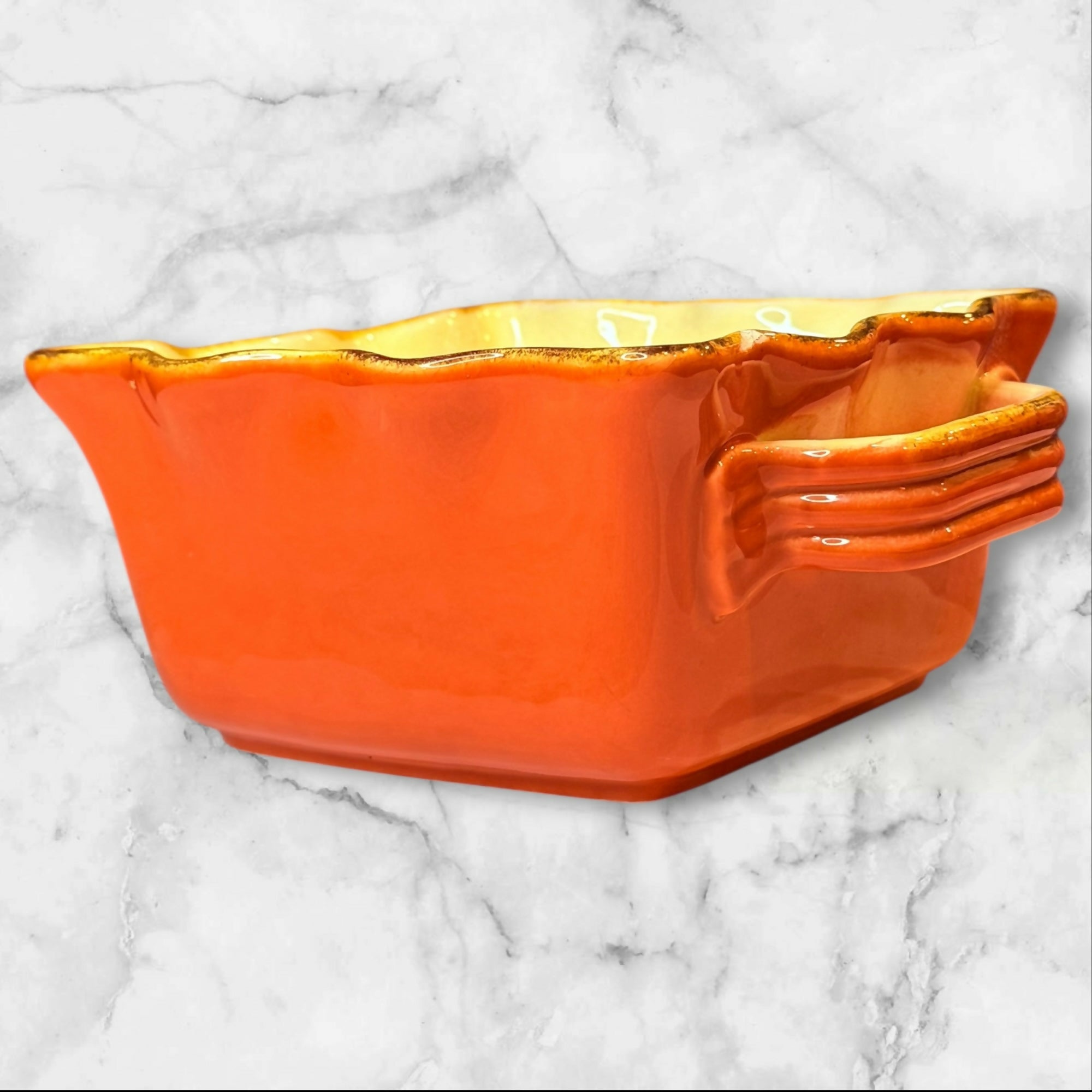 Sur La Table Italian Ceramic Baking Dish Orange | Great Condition