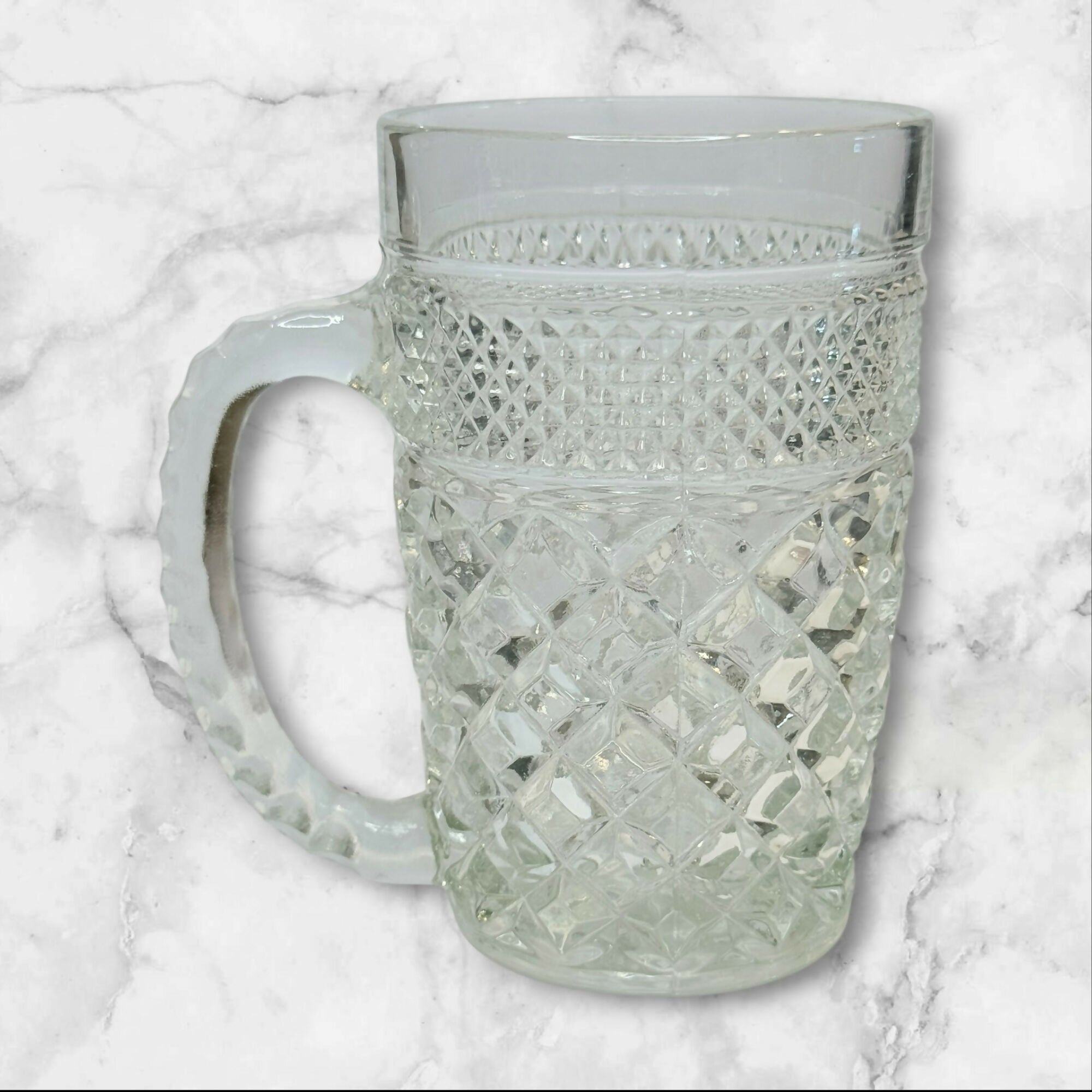 Anchor Hocking Wexford Smoke Glass Mug | Vintage Barware | Great Condition