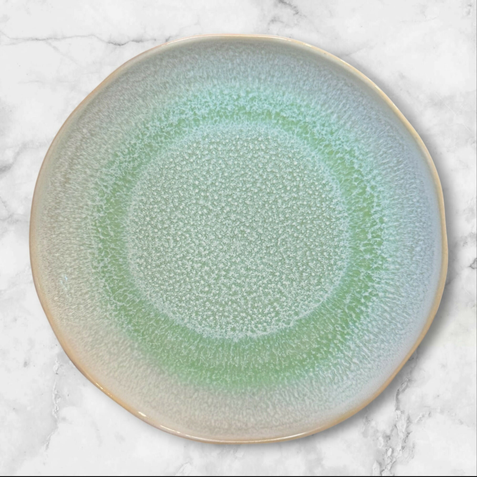 Bee & Willow Reactive Glaze Accent Plates | Set of 4 | Excellent Condition