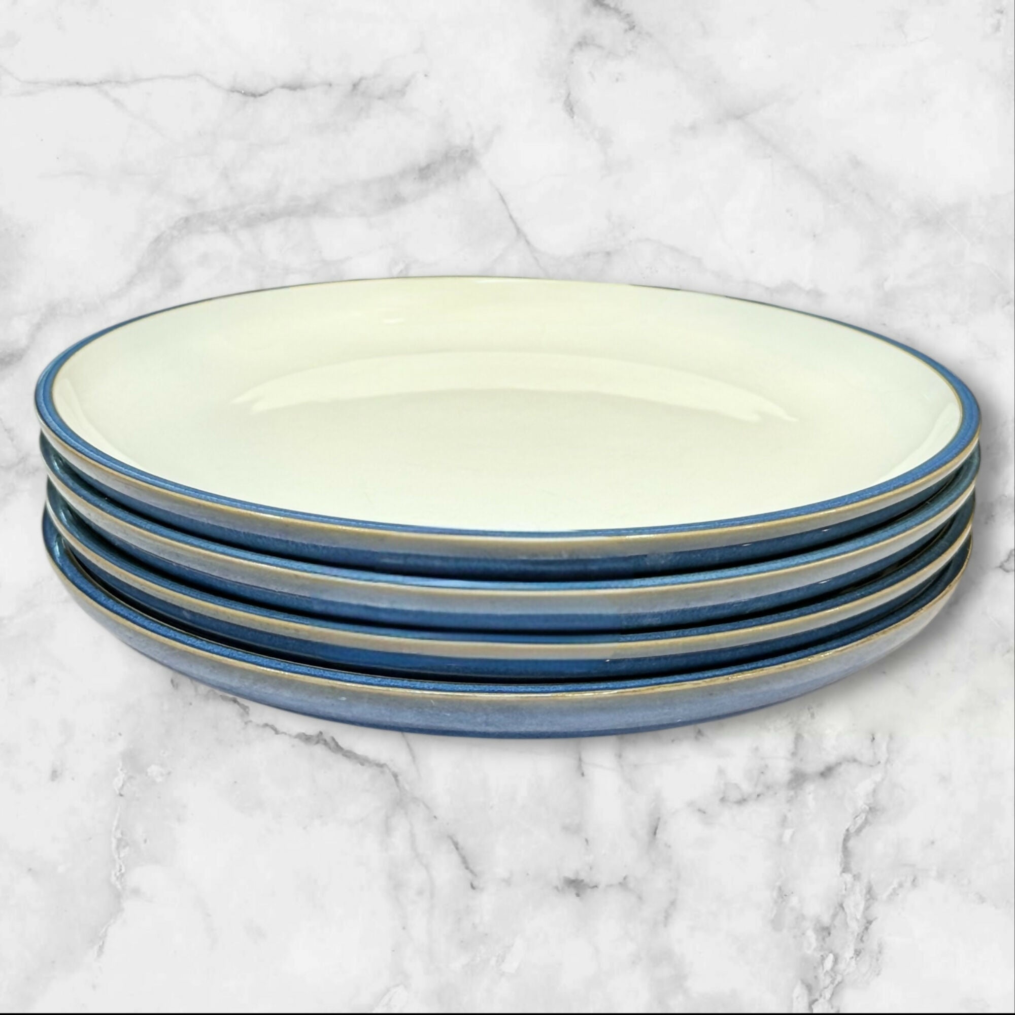 Dansk Plateau Blue Dinner Plates | Set of 4 | Good Condition