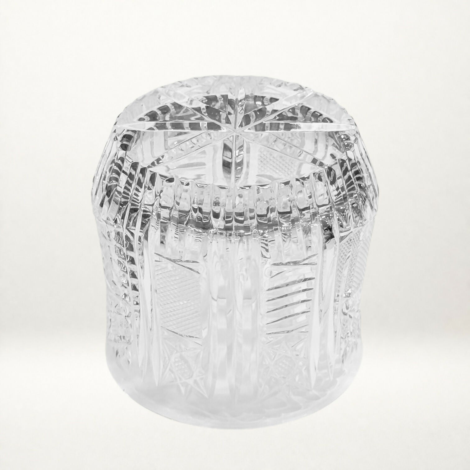 Vintage Cut Crystal Double Old Fashioned Glasses | Set of 2 | Excellent Condition