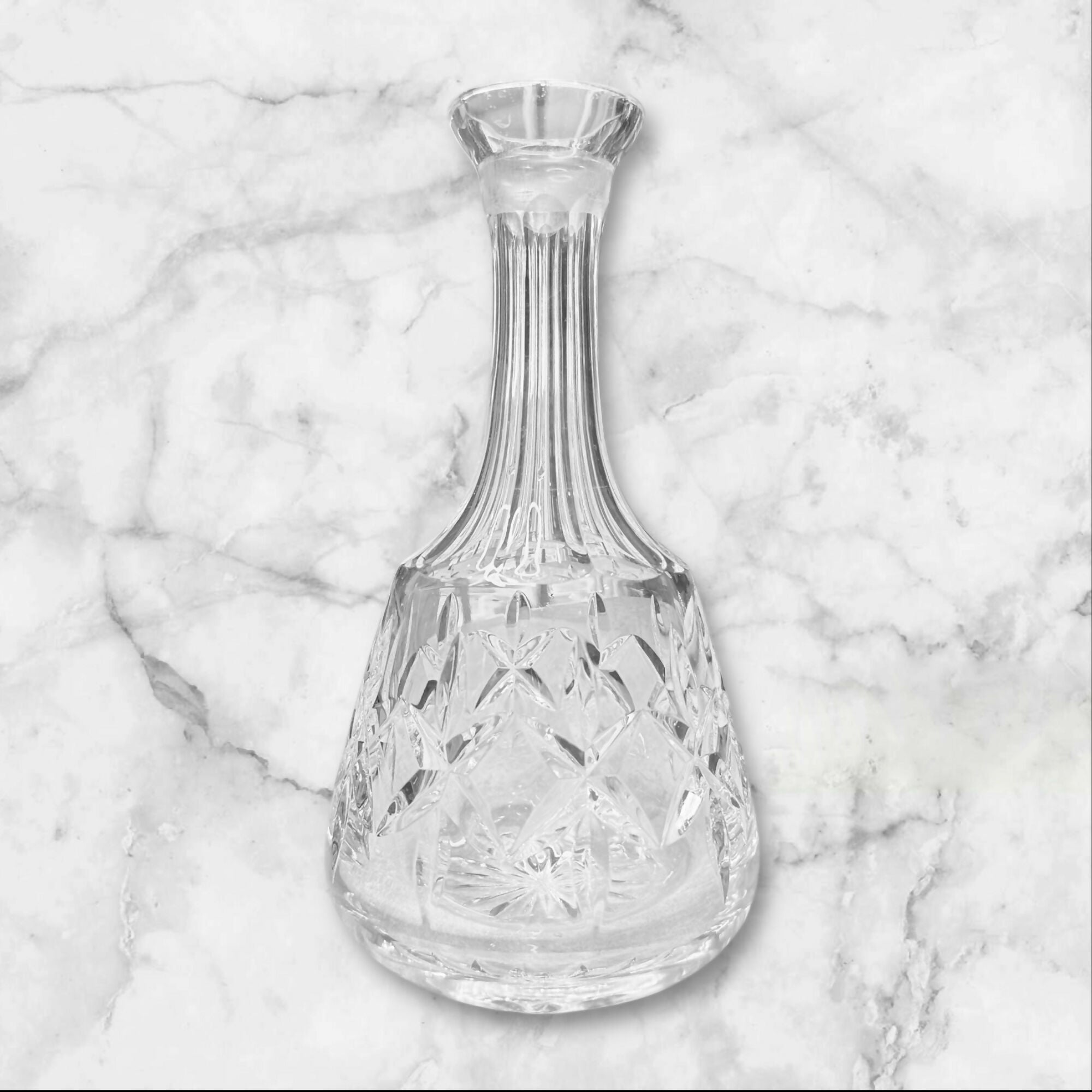 Atlantis Crystal Decanter | Hand-Cut 9.25” Barware | Excellent Condition