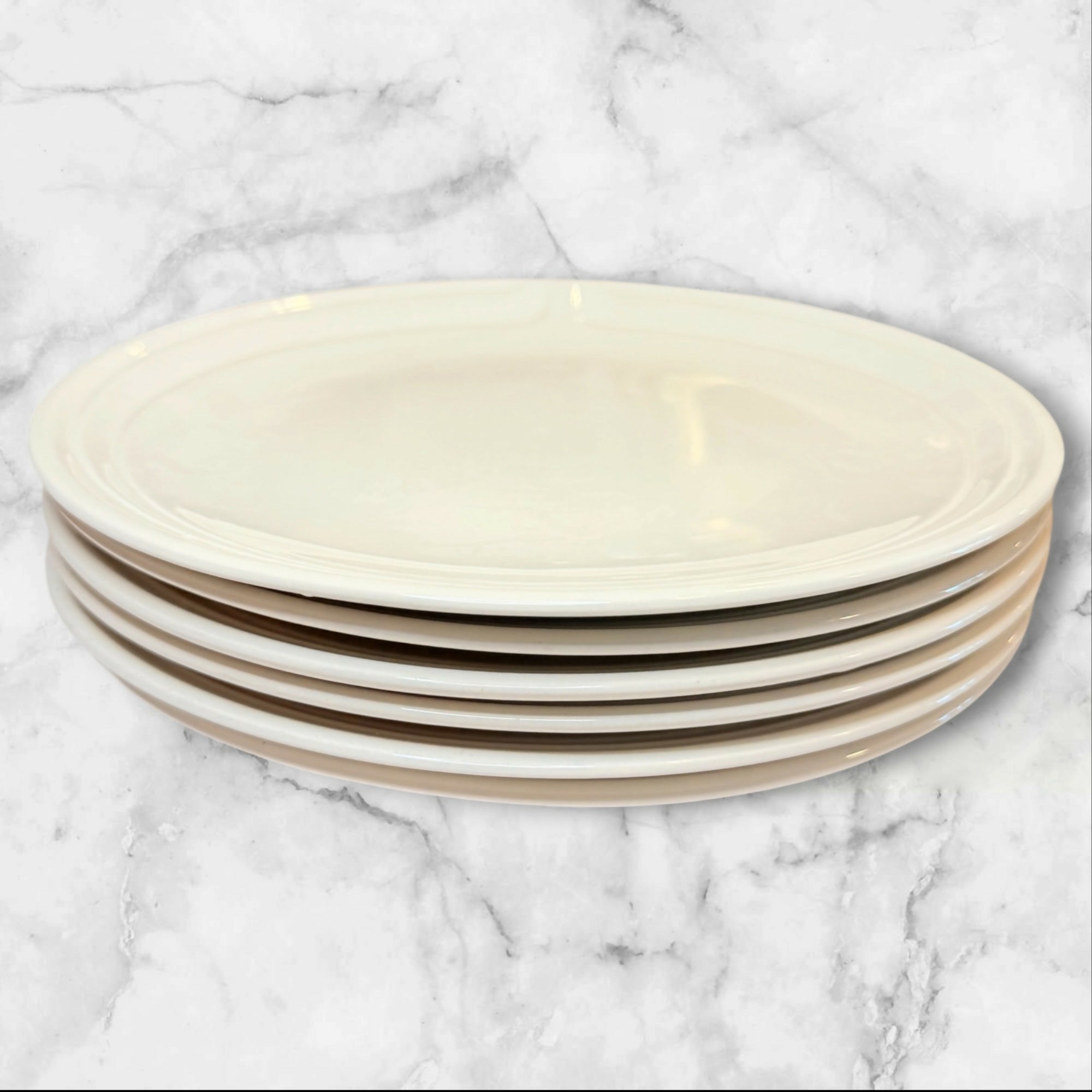 Johnson Brothers Focus White Dinner Plates | Set of 6 | Great Condition