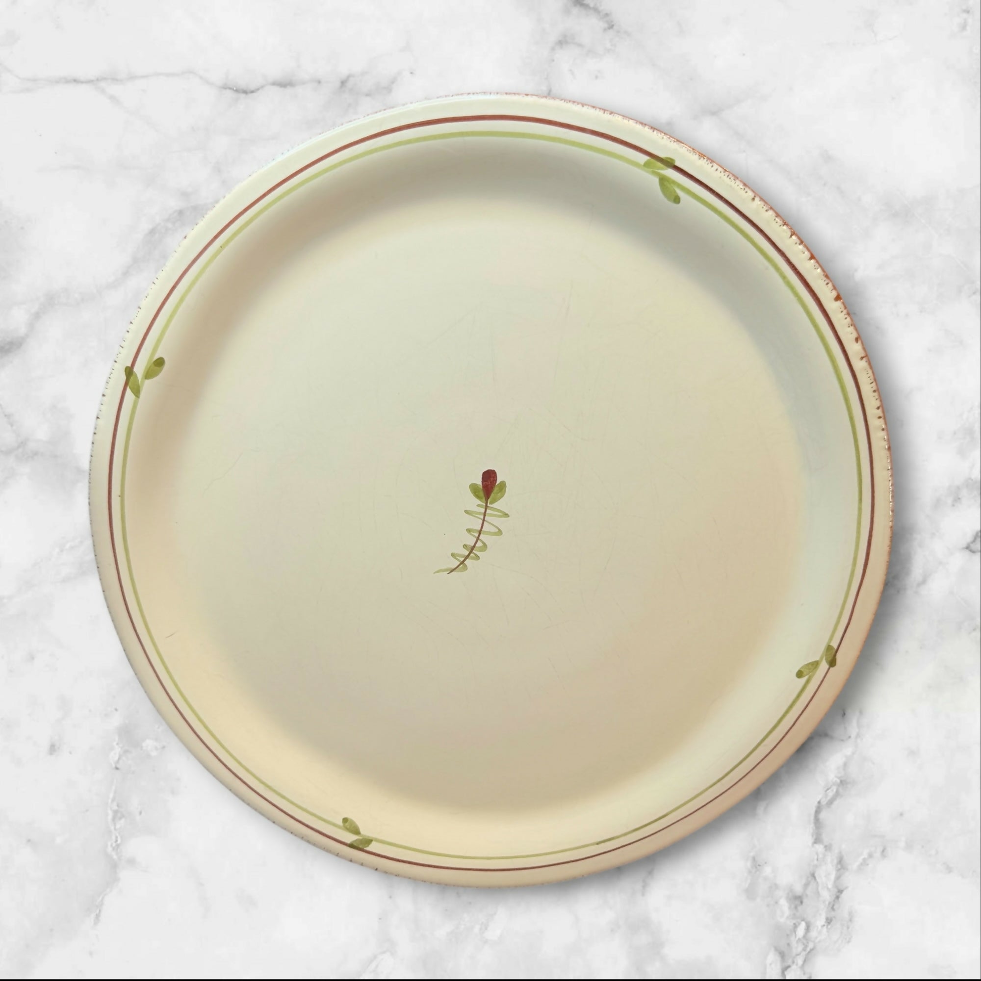 Vietri Fiori Di Bosco Dinner Plates Set of 3 Italy Handpainted Gently Used